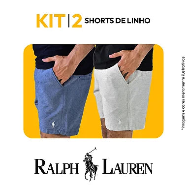 Combo 02 Bermudas em Linho RL