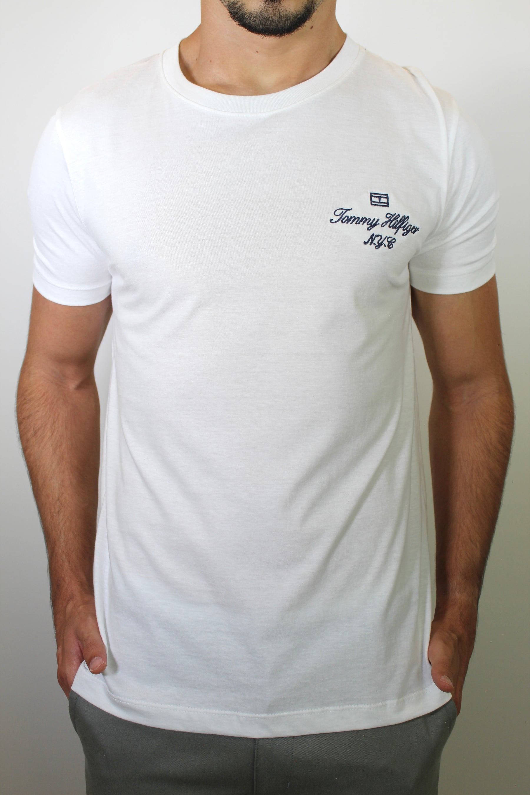 Camiseta TH Verge Flag Side Logo - Branca