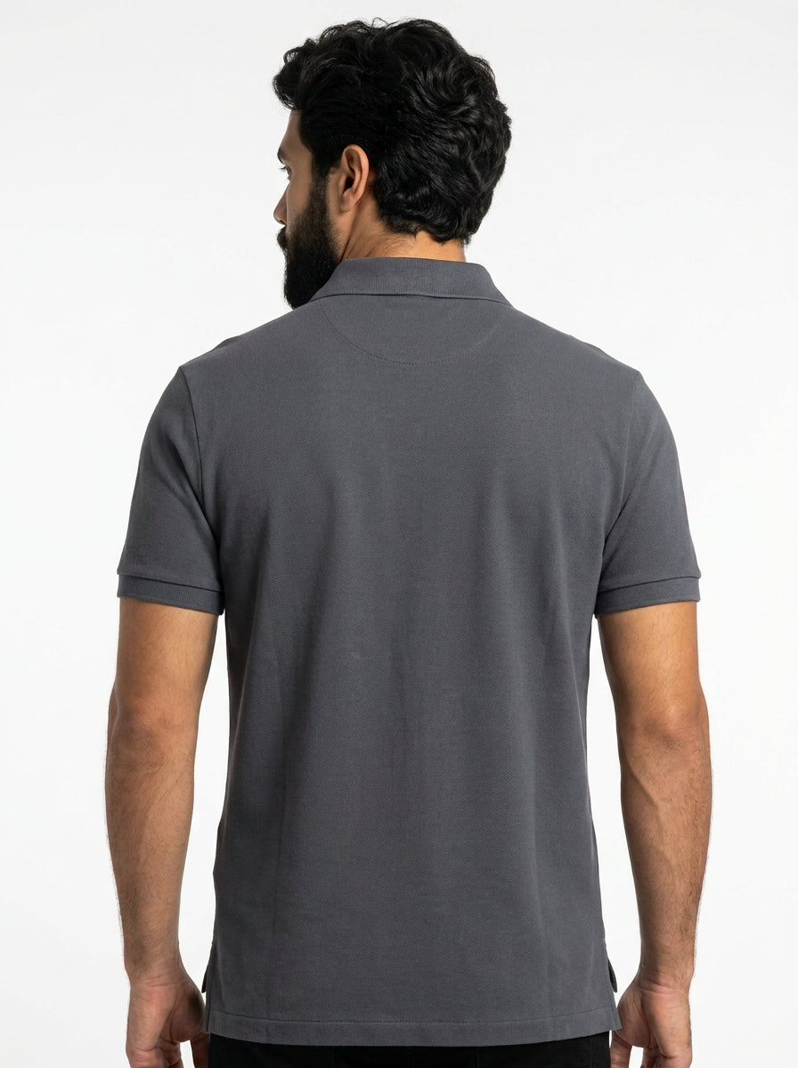 Camisa Gola Polo RL - Chumbo Small Pony Verde