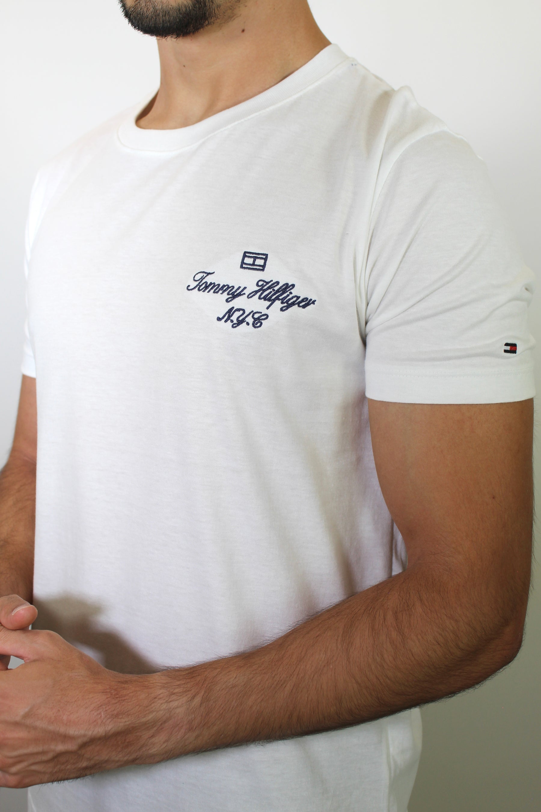 Camiseta TH Verge Flag Side Logo - Branca