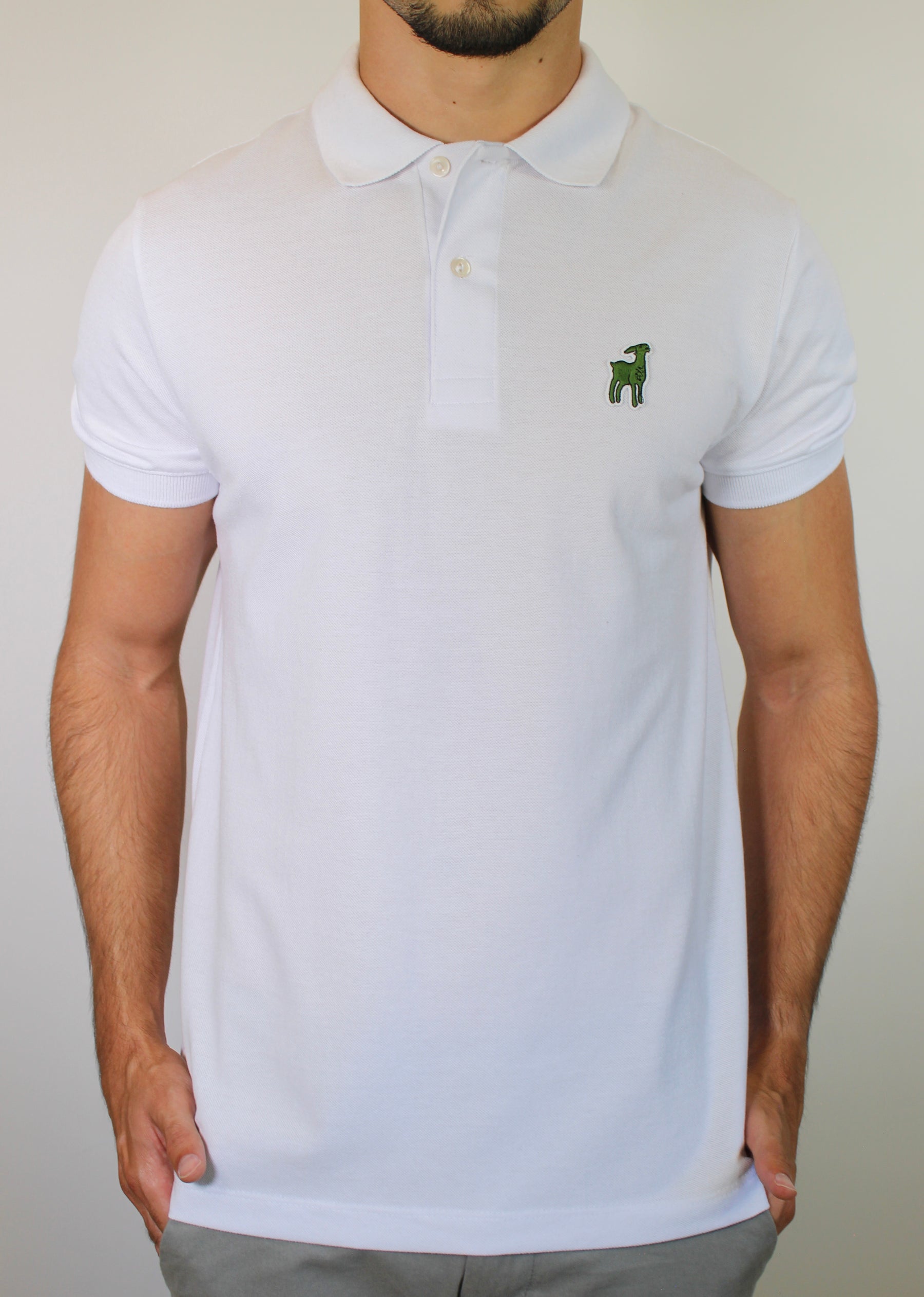 Camisa Gola Polo LCT x Djokovic THE GOAT - Branca