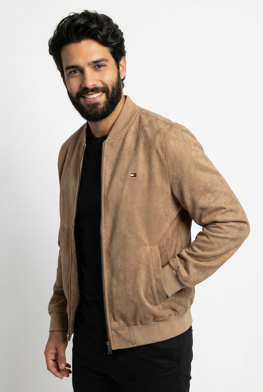 Jaqueta TH Suede Milan - Marrom