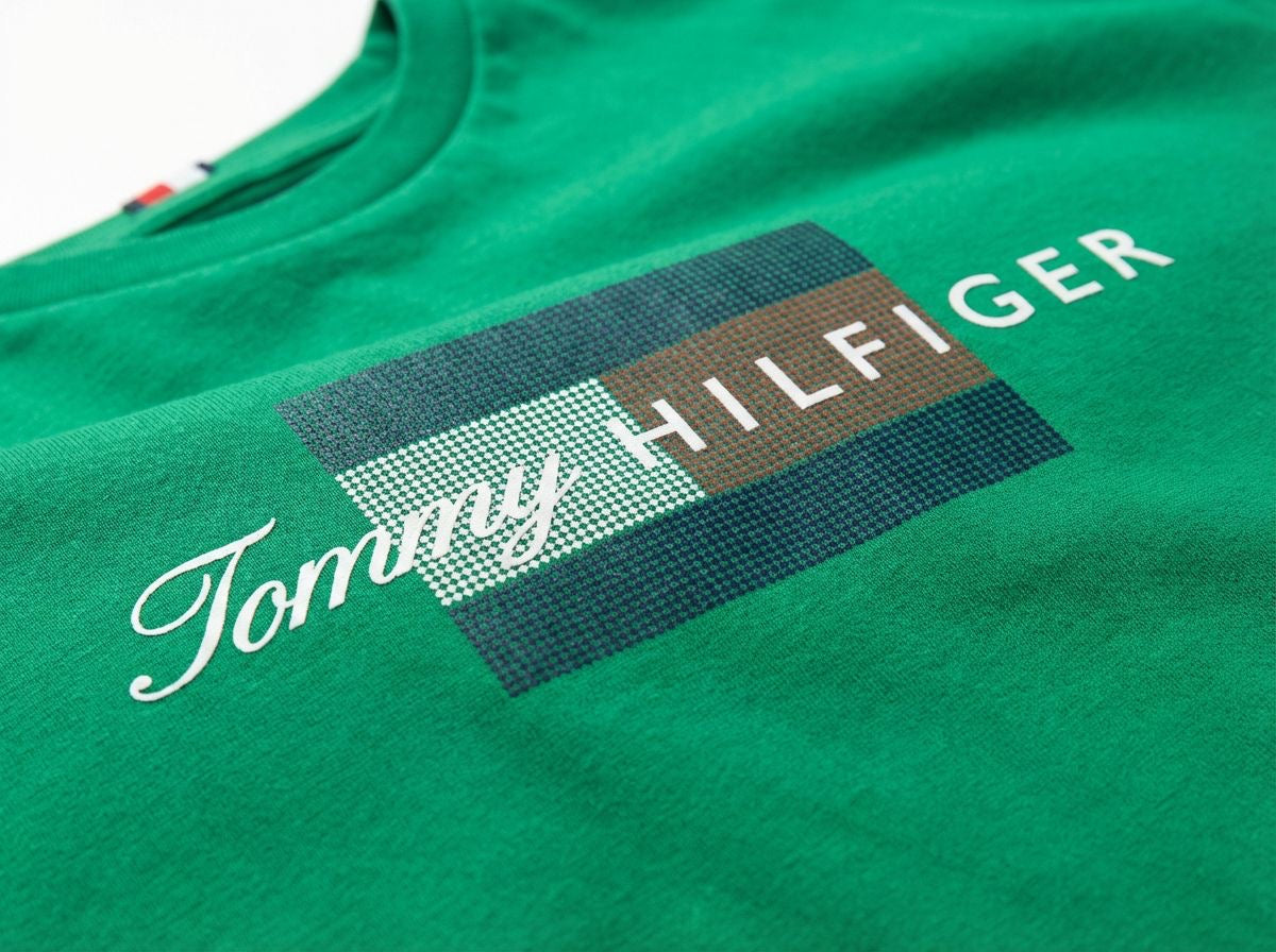 Camiseta TH Grid Flag Urban Concept - Verde Bandeira