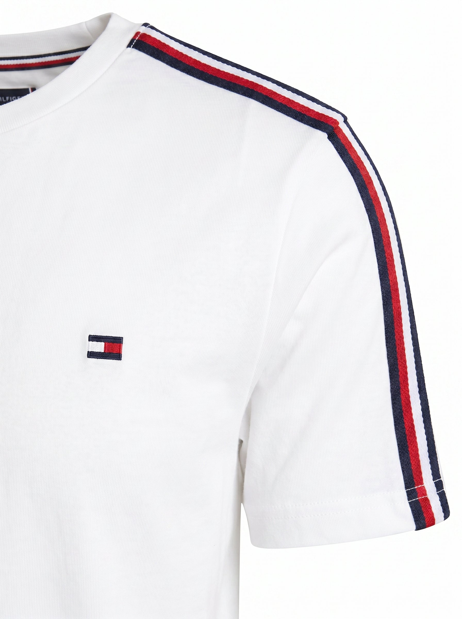 Camiseta TH Shoulder Stripe - Off White