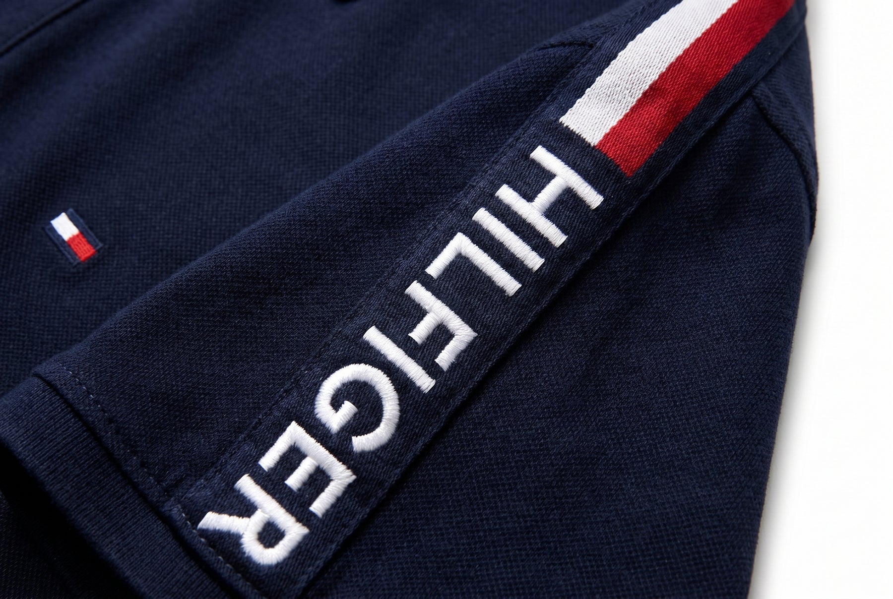 Camisa Gola Polo TH Legacy Stripe - Azul Marinho