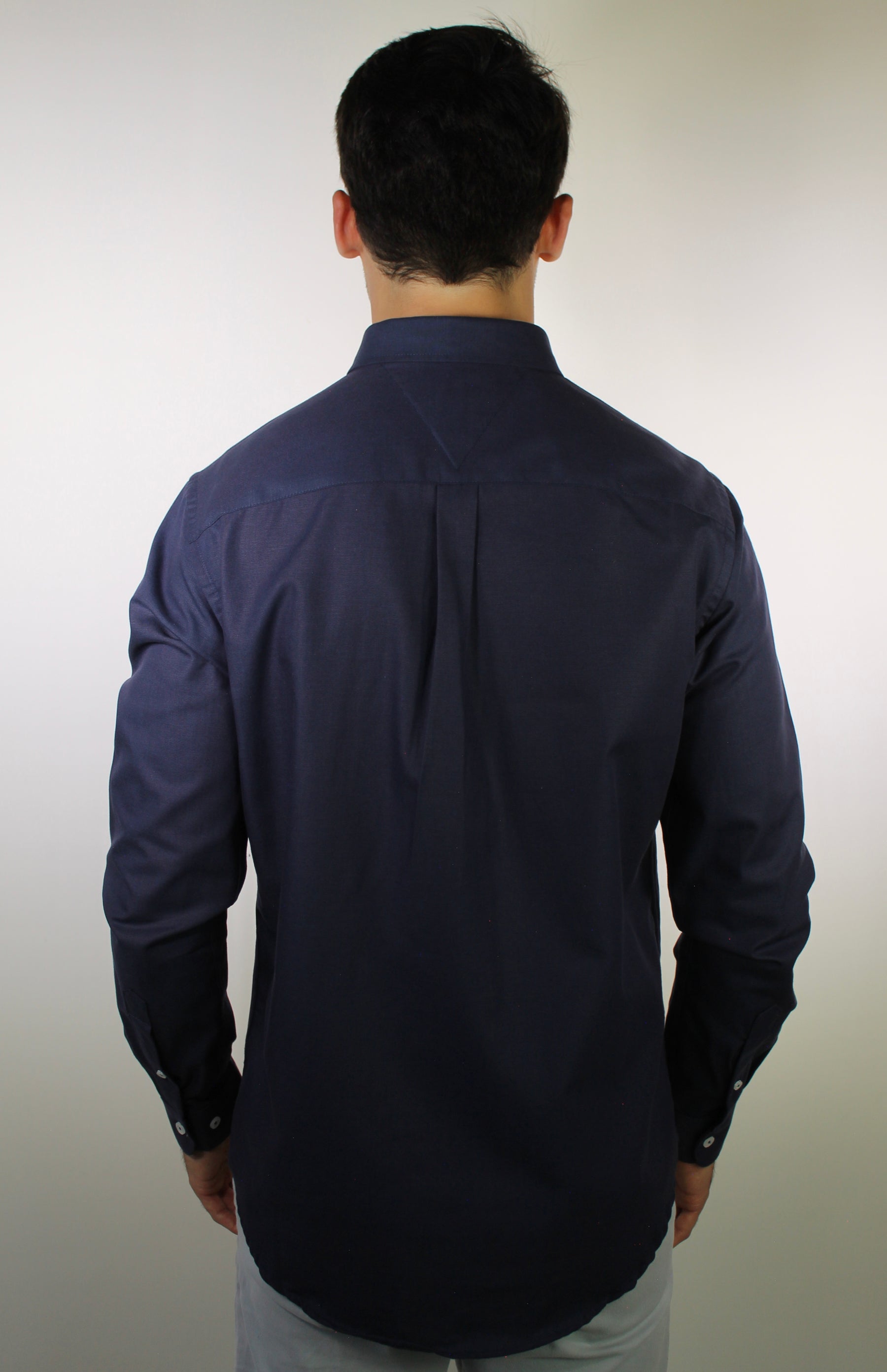 Camisa Social Lisa Manga Longa TH Classic - Azul Marinho