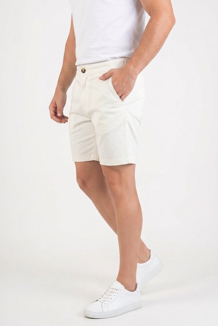 Short Sarja Nobre Men Sanremo Stile - Creme