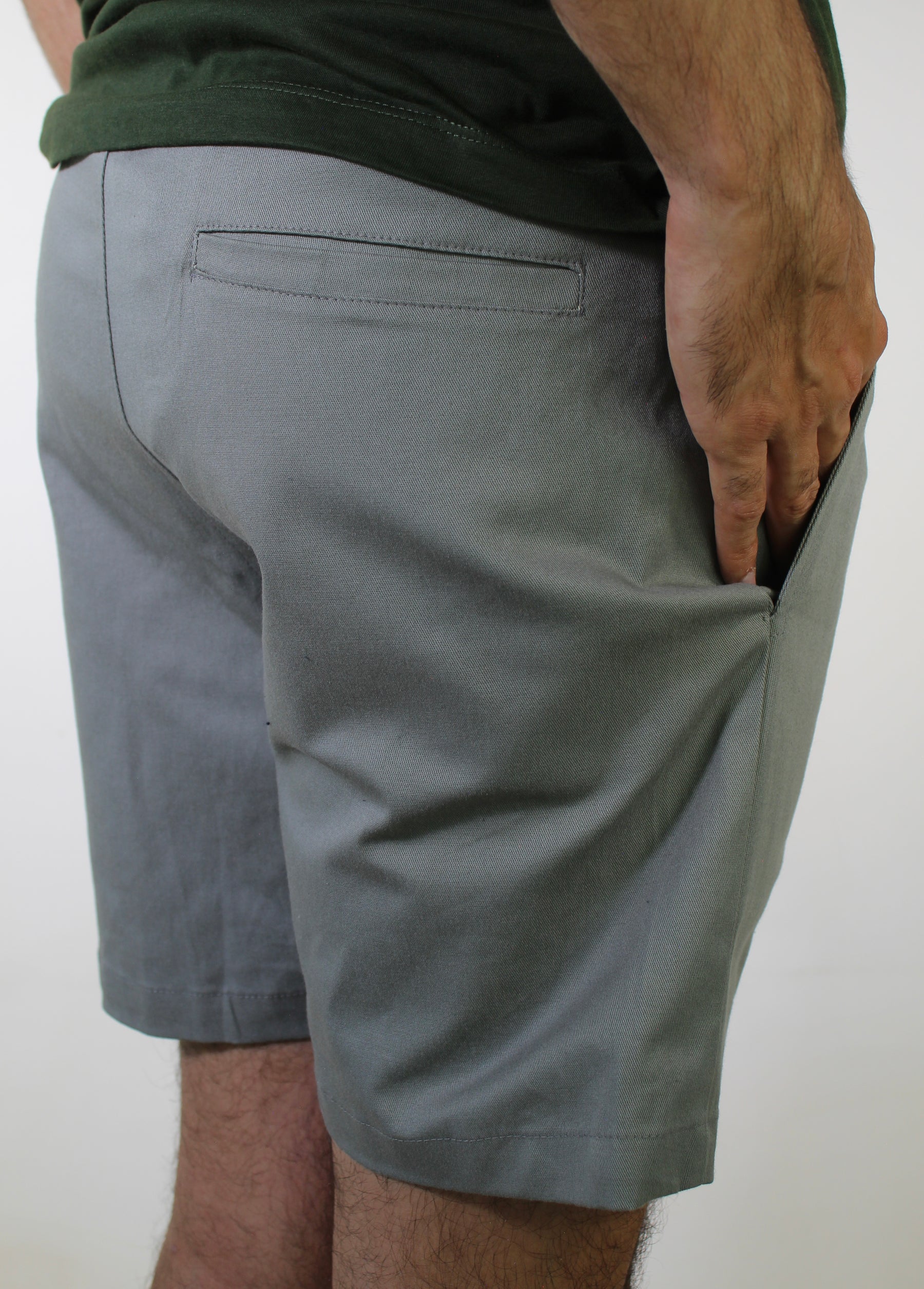 Short Sarja Masculino TH - Chumbo