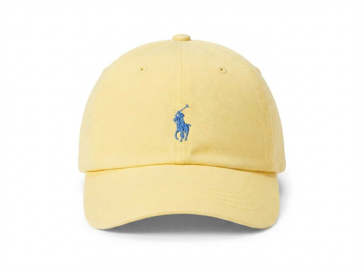 Boné Polo RL Classic - Amarelo Small Pony Azul Bebê