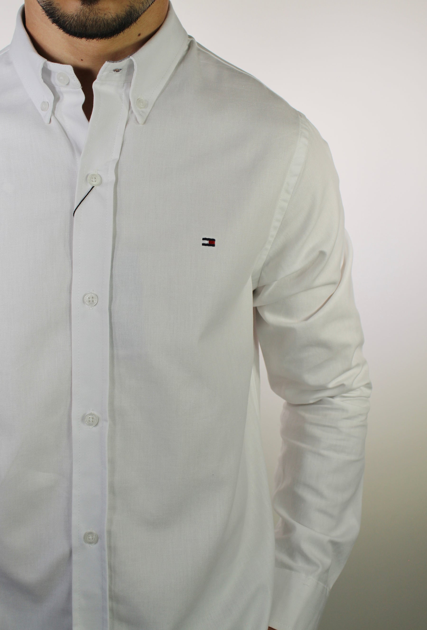 Camisa Social Lisa Manga Longa TH Classic - Branca