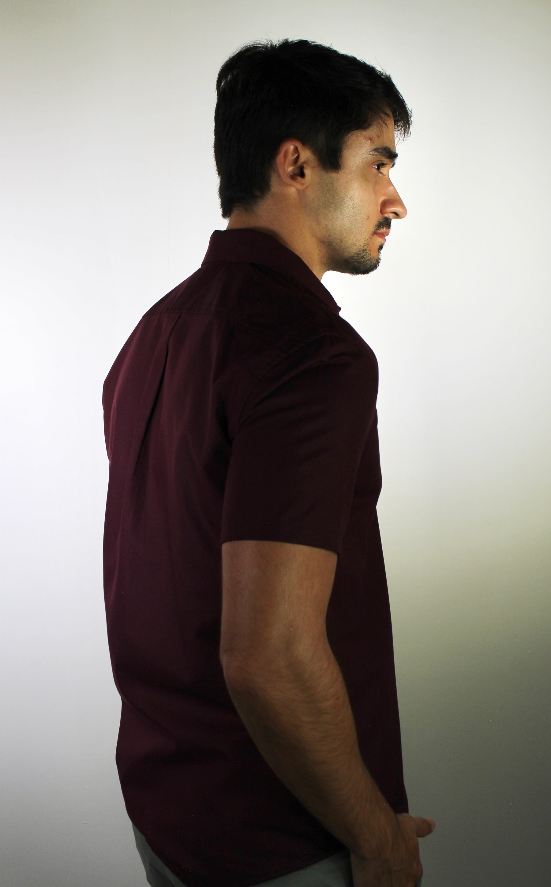 Camisa Social Manga Curta RL - Marsala