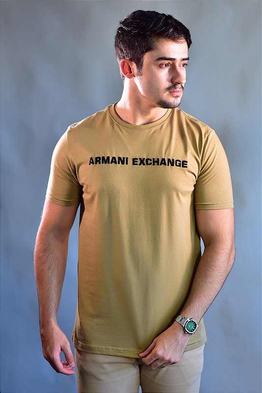 Camiseta Armani Exchange - Cáqui