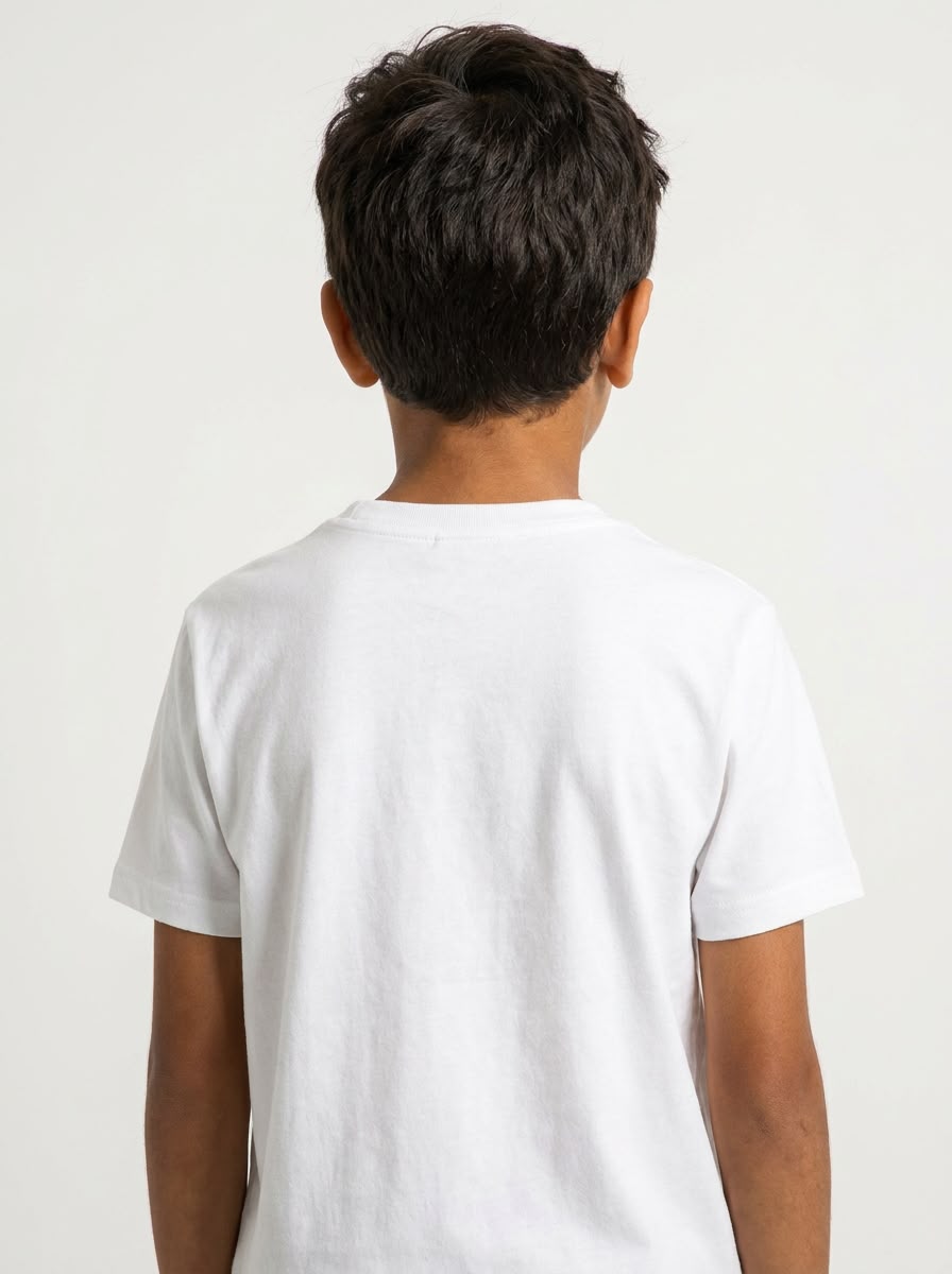 Camiseta RL Classic Infantil - Branca Small Pony Azul Marinho
