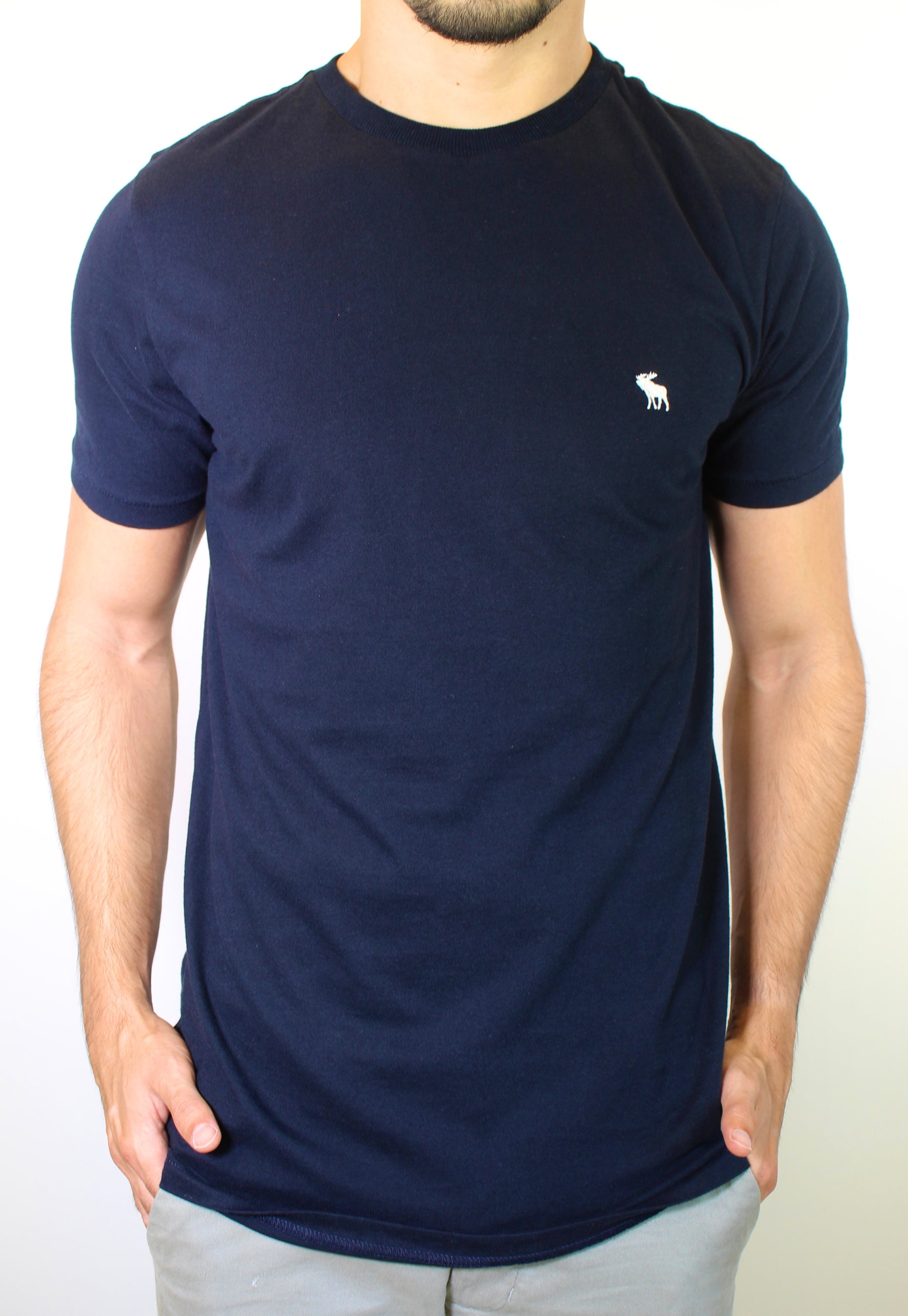 Camiseta Abercrombie Icon - Azul Marinho