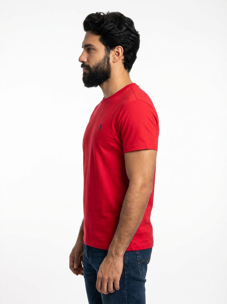 Camiseta RL Essential Small Pony Colorido - Vermelha