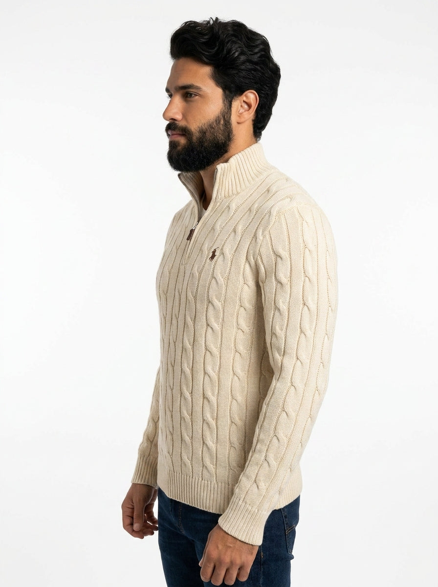 Suéter RL Hampton Signature - Bege