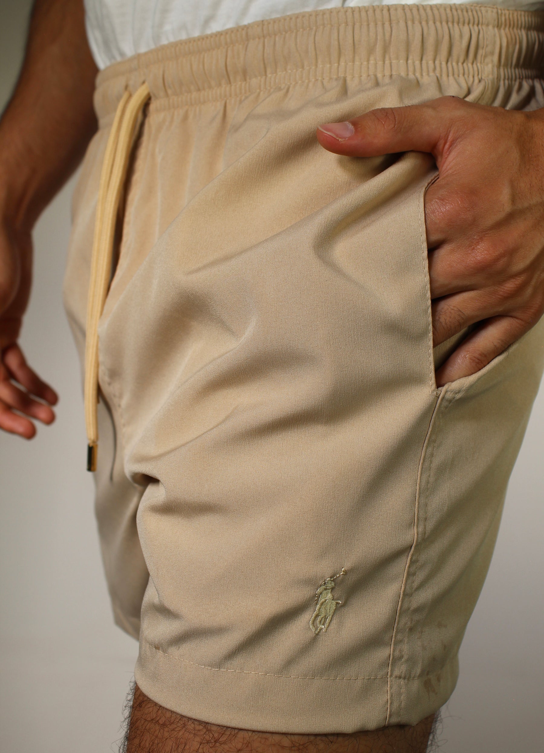 Short Beach Praia RL Hidden Wave - Cáqui