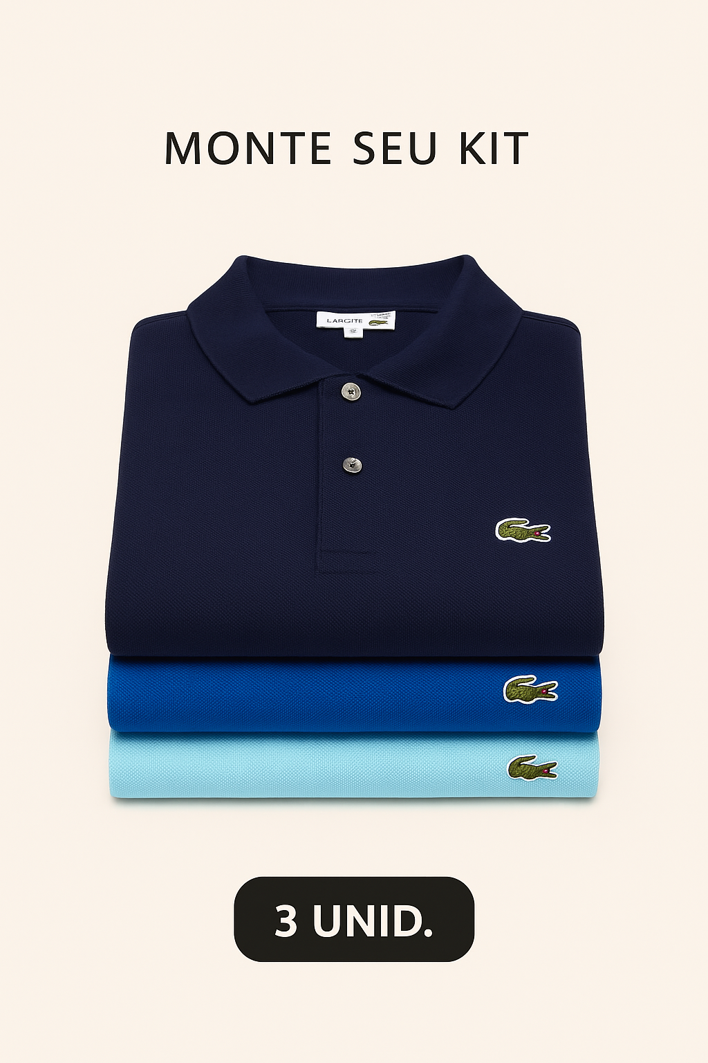 Combo 03 Camisas Gola Polo LCT