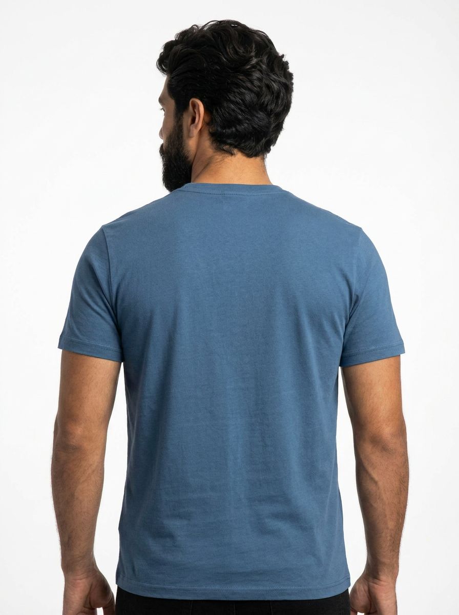 Camiseta CK Signature Script - Azul Acero