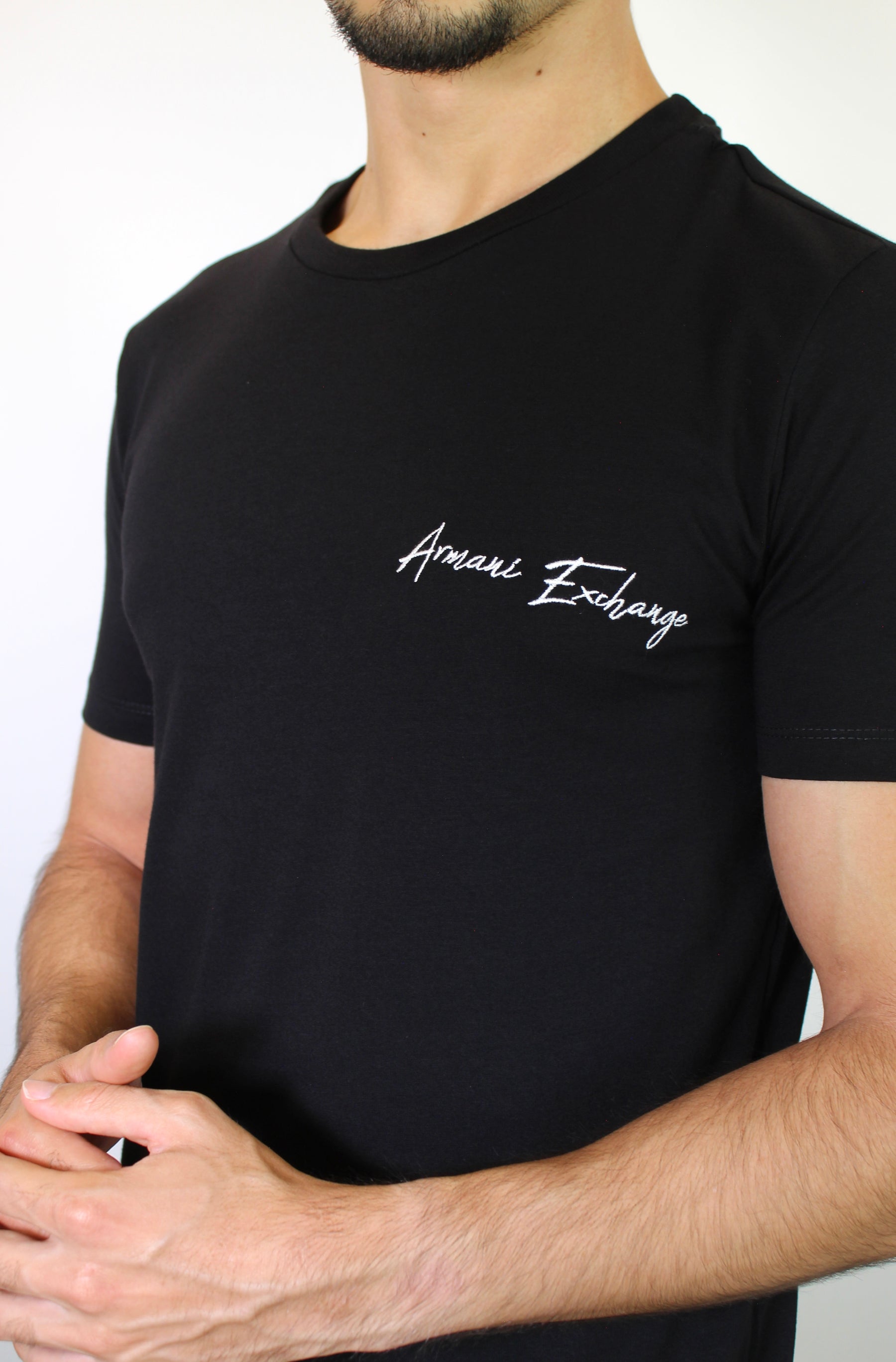 Camiseta AX Signature Logo - Preta