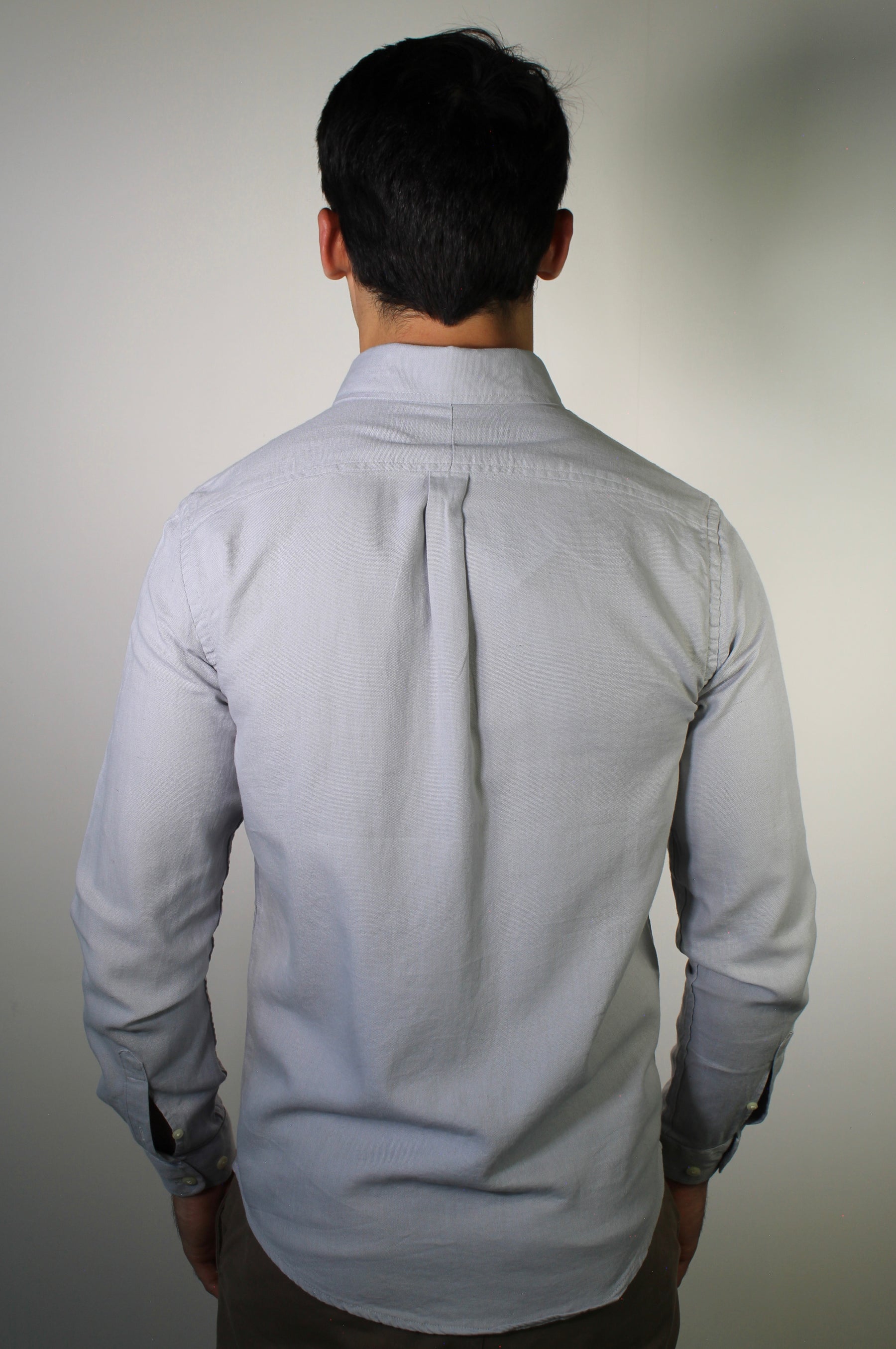 Camisa Social Linho RL Manga Longa Monochrome - Cinza