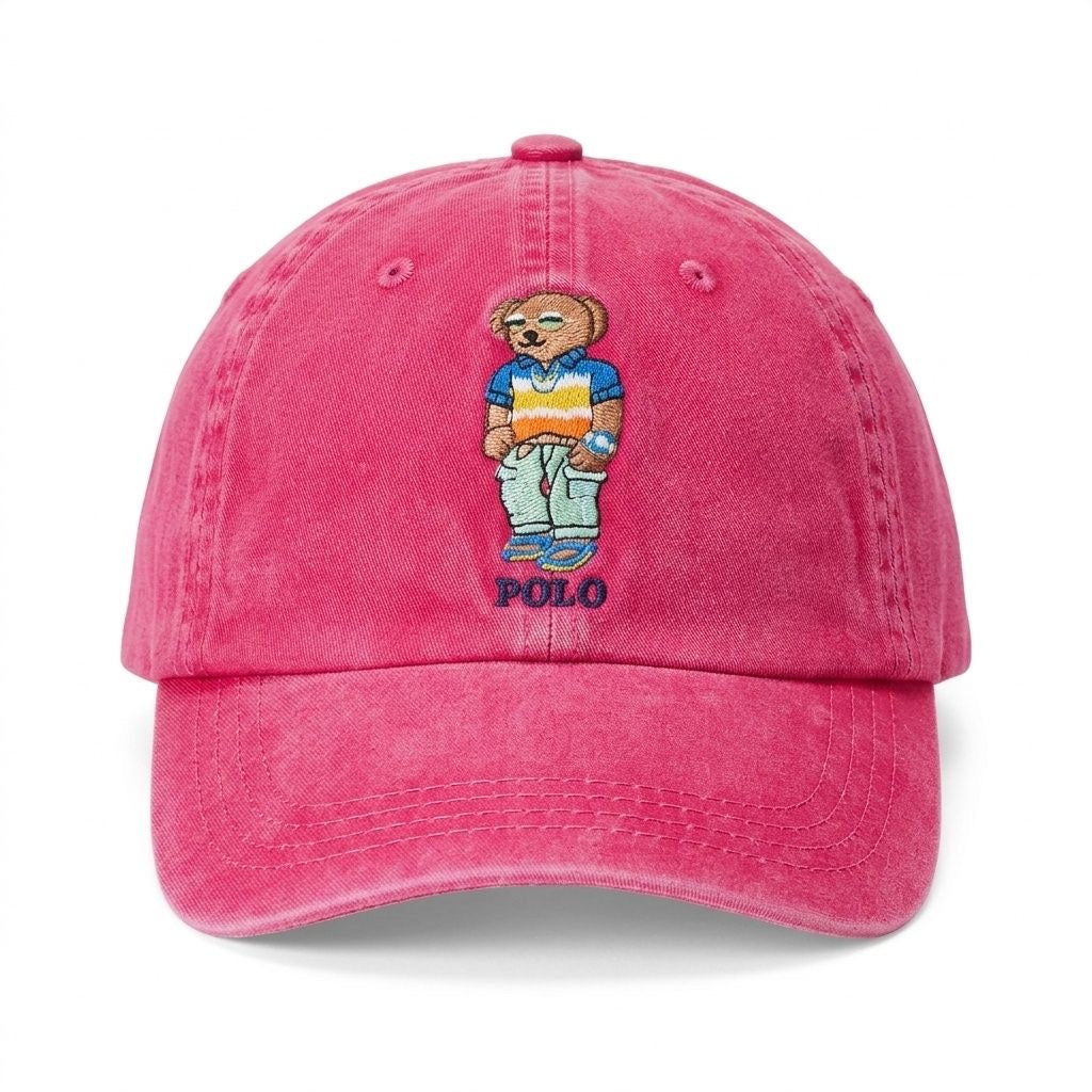 Boné Polo RL Weekend Club Bear - Rosa