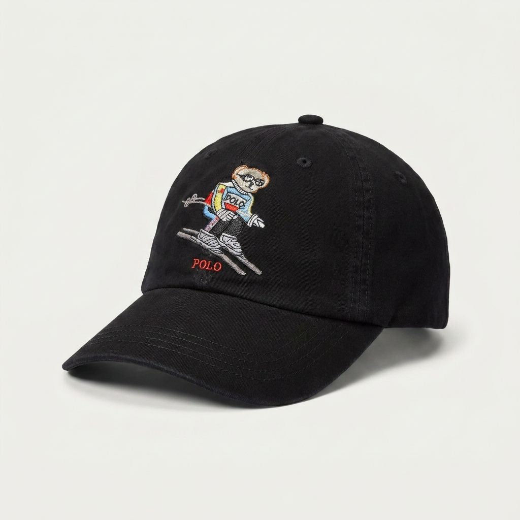 Boné Polo RL Ski Bear - Preto