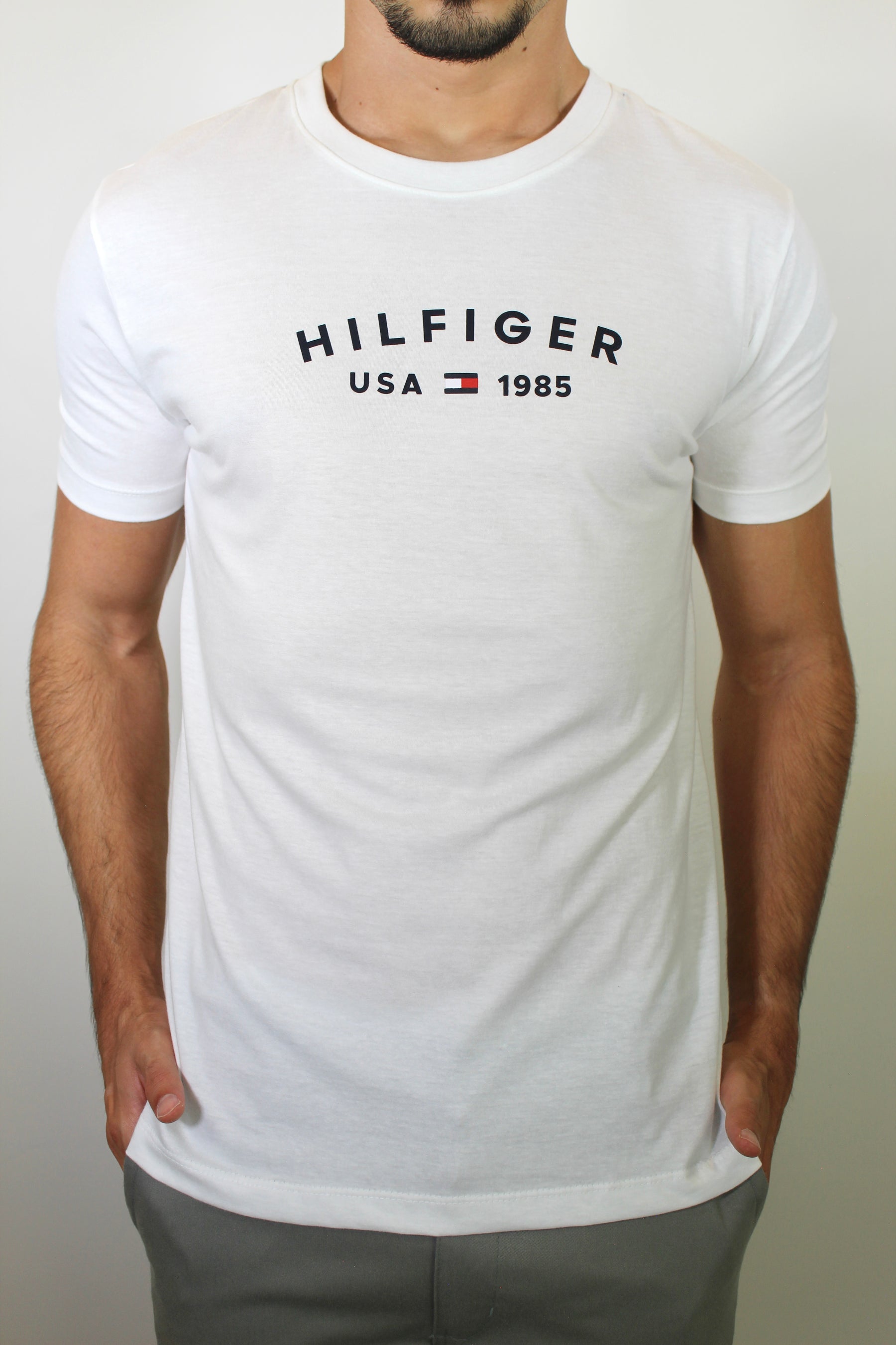 Camiseta TH College Style Est. 1985 Logo - Branca
