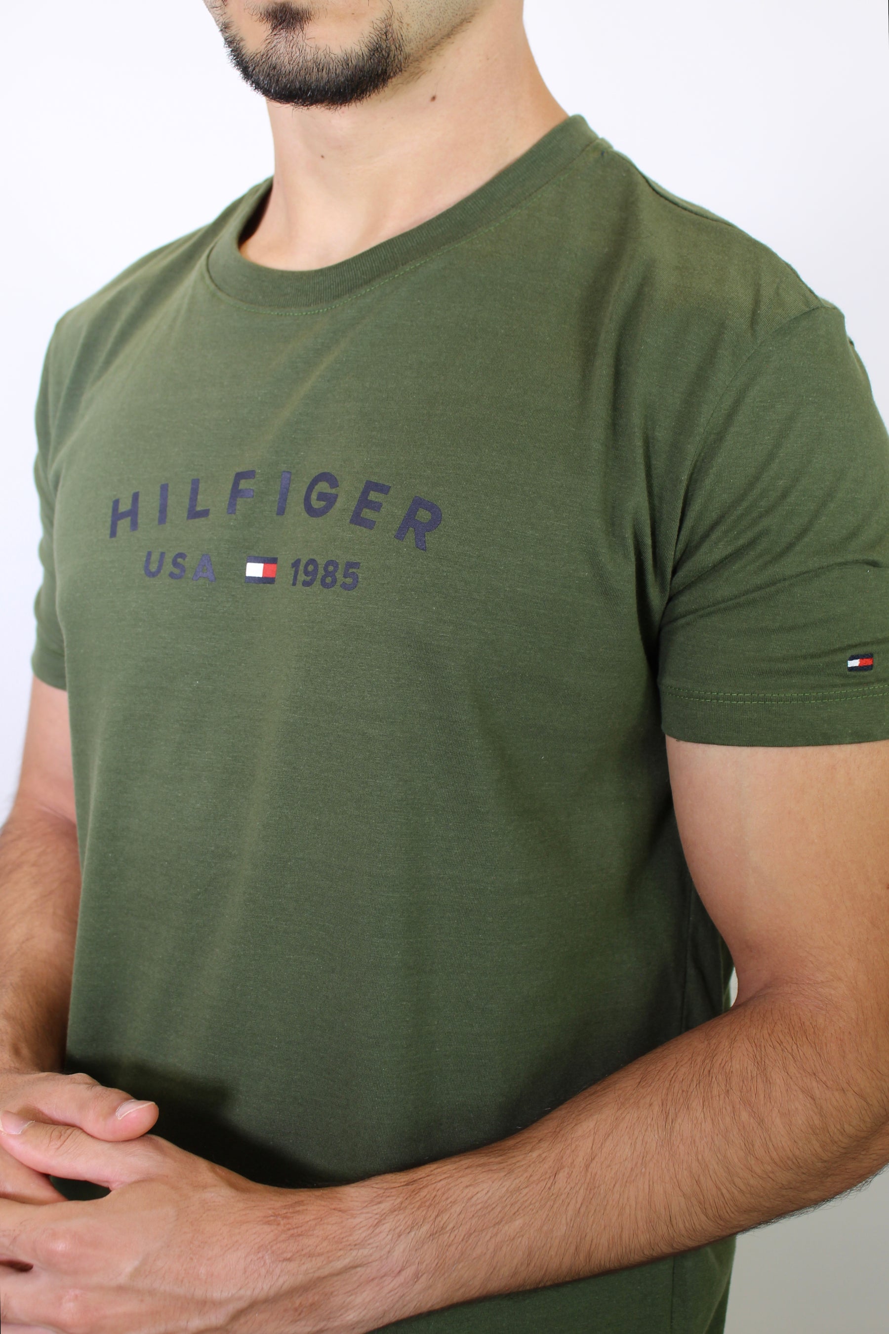Camiseta TH College Style Est. 1985 Logo - Verde Musgo