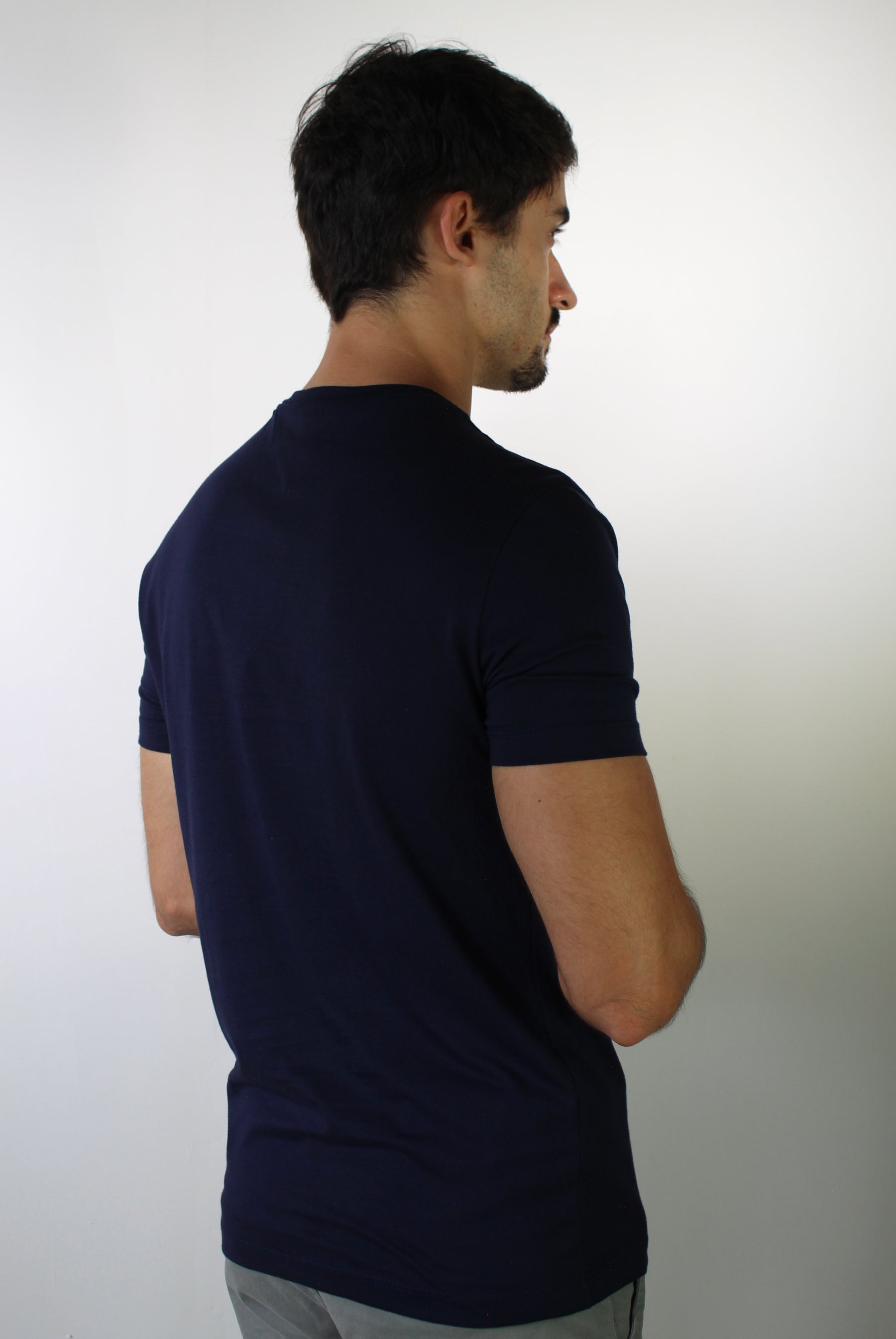 Camiseta TH Flag Stripe - Azul Marinho