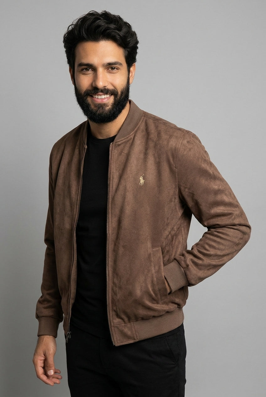 Jaqueta RL Suede Orion - Marrom