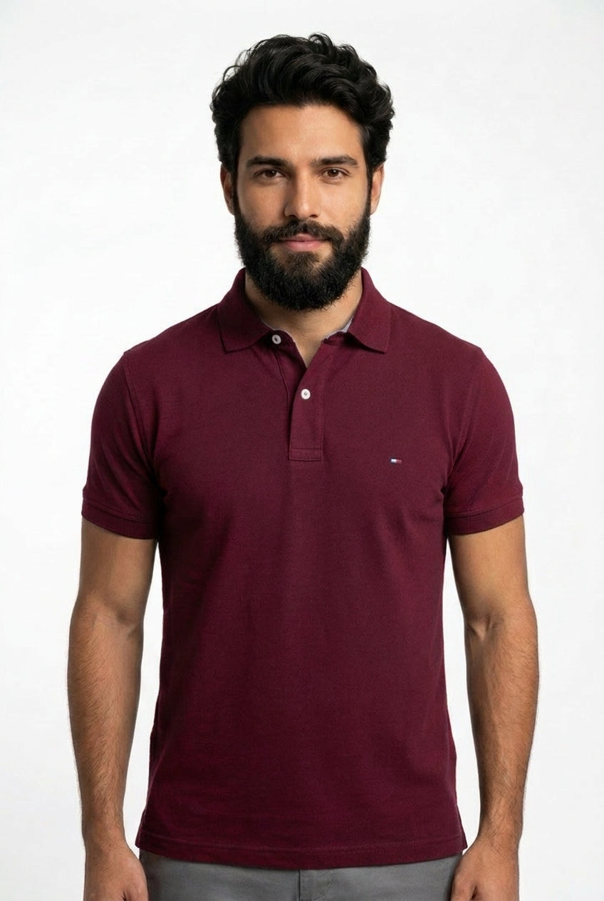Camisa Gola Polo TH Masculina Coupe Sur Ivy - Bordô