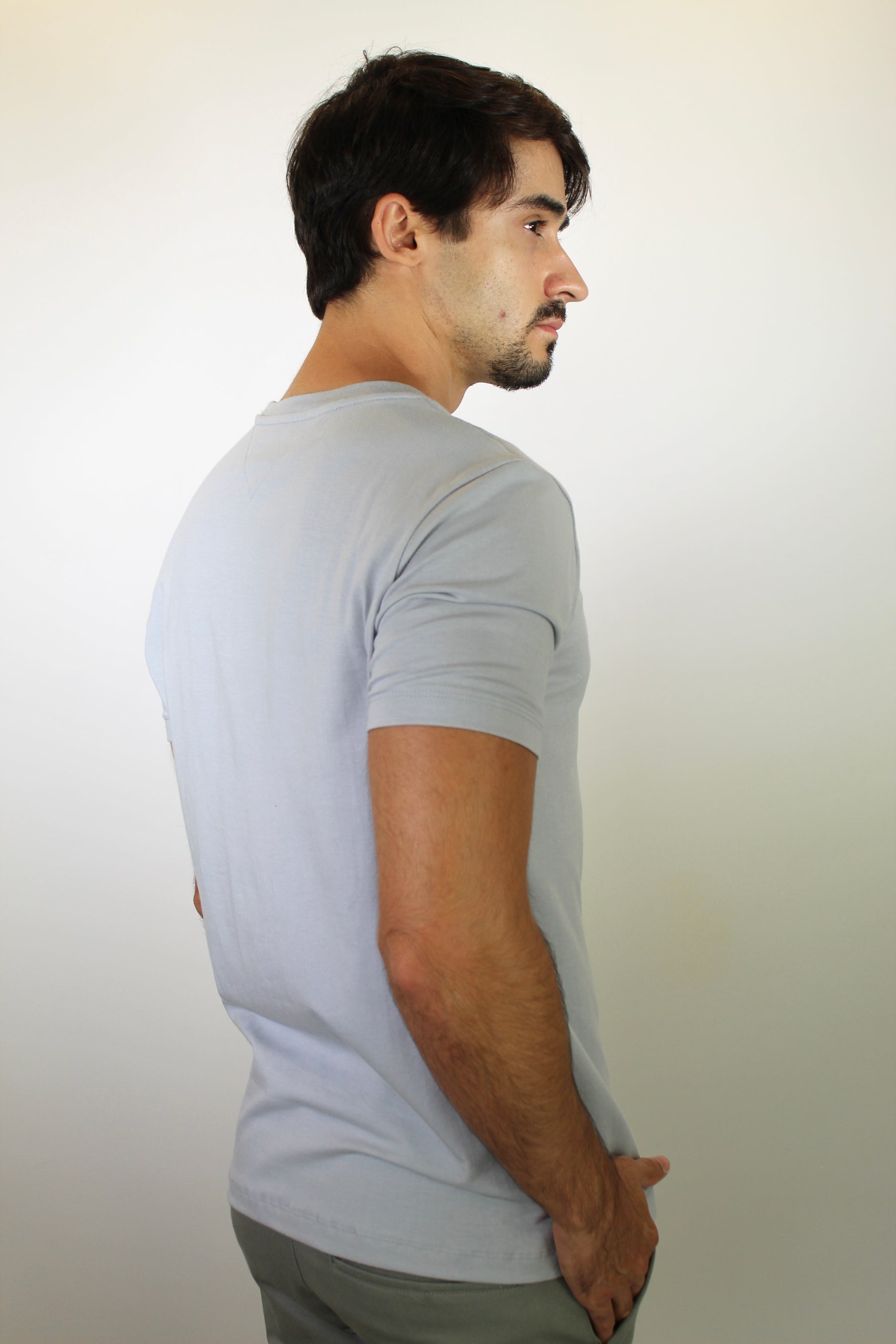 Camiseta TH Minimal Est. 1985 Logo - Cinza