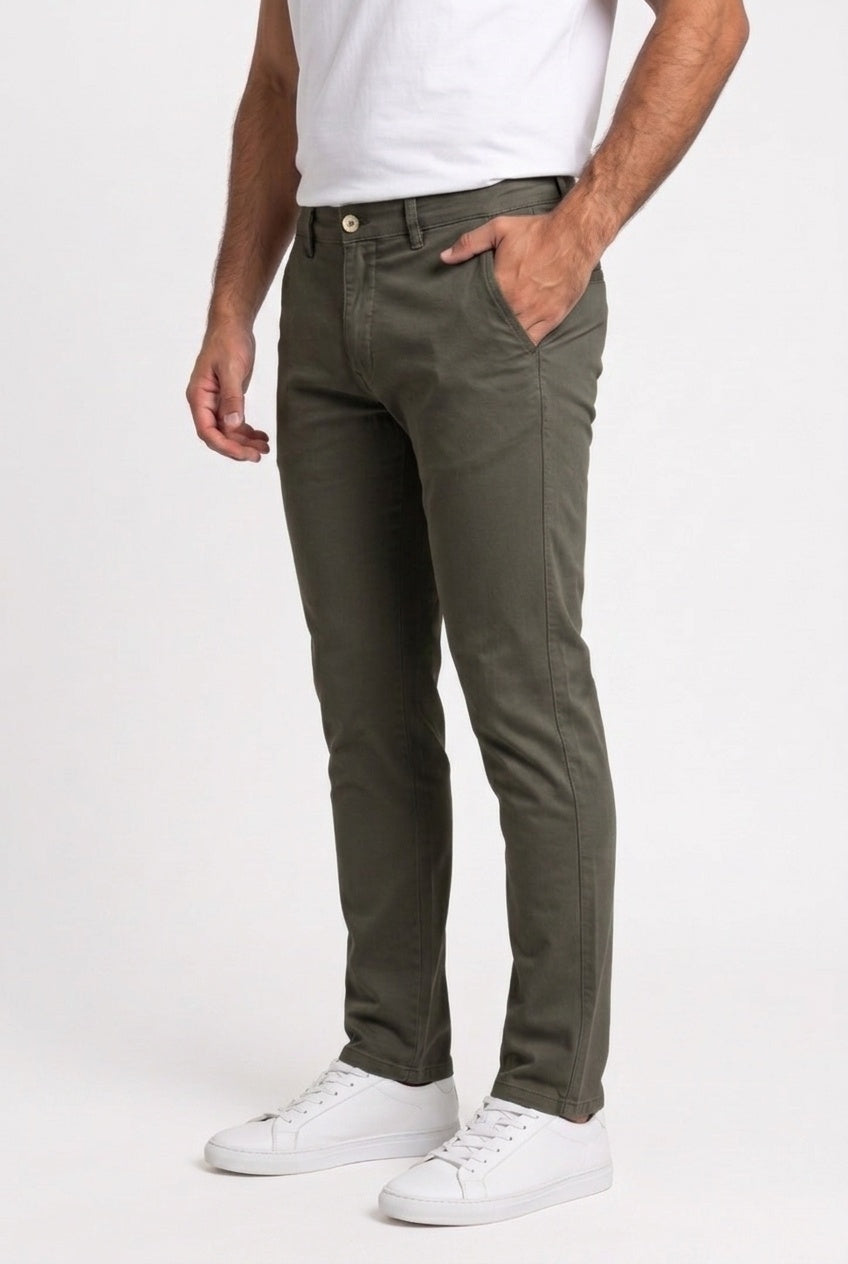 Calça Sarja Nobre Men - Verde Musgo