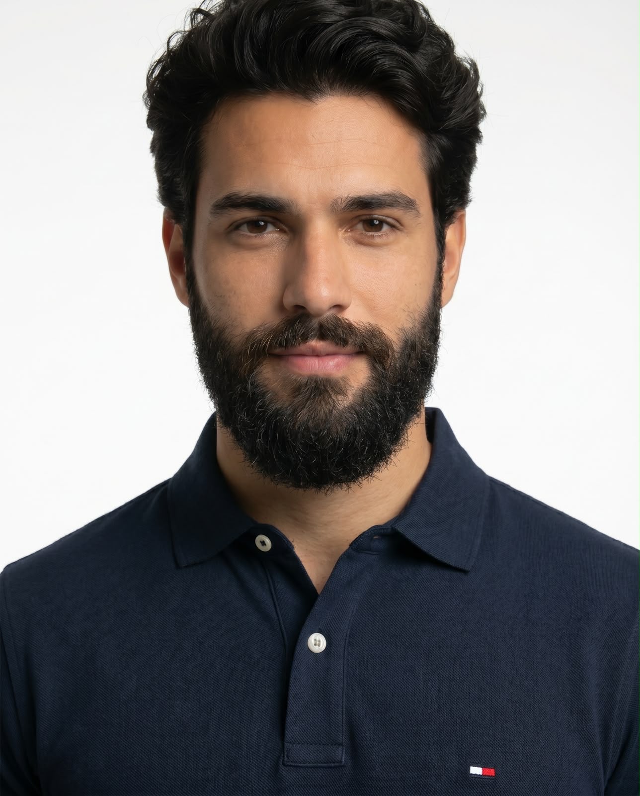 Camisa Gola Polo TH Sleeve Stripe - Azul Marinho
