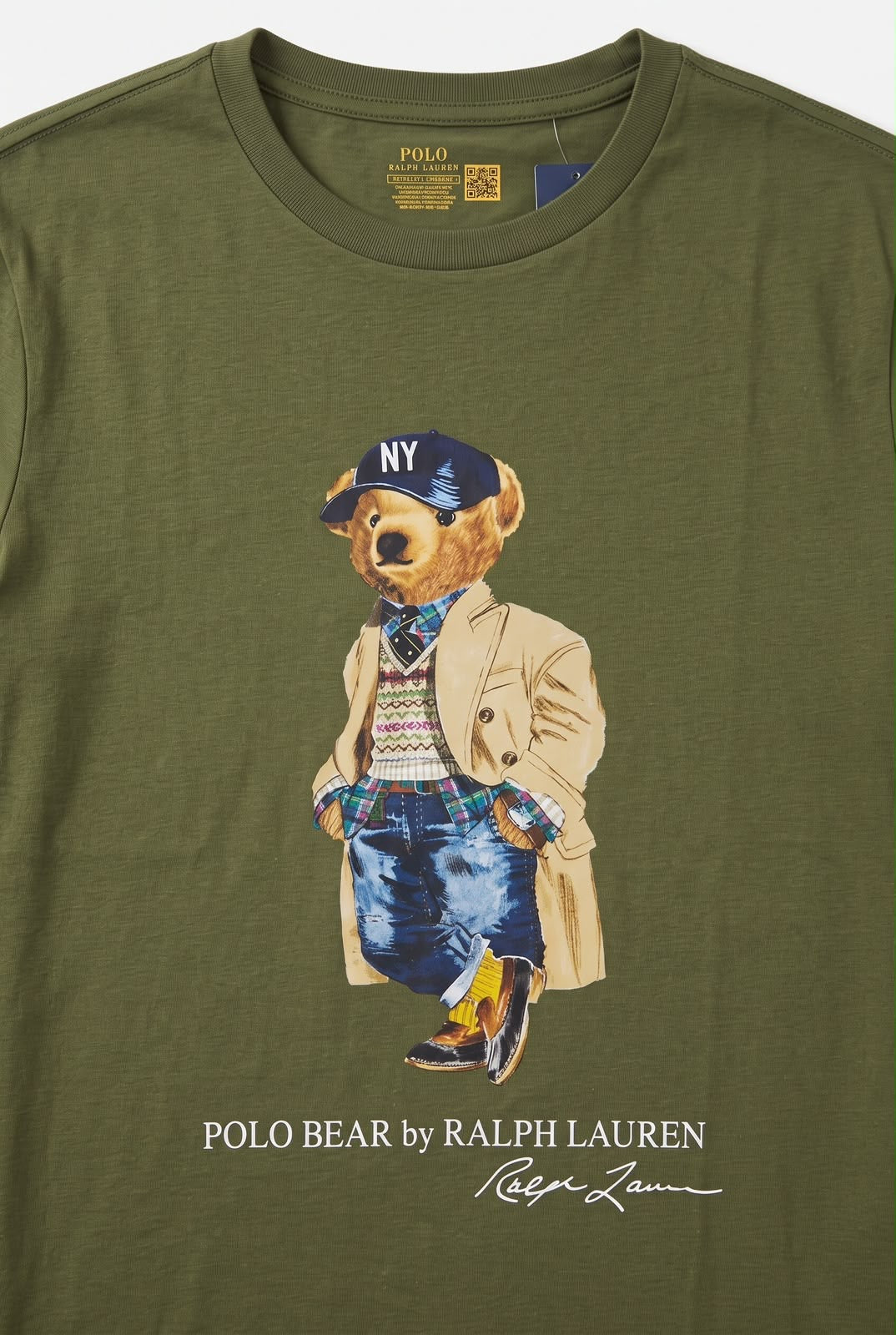 Camiseta RL Madison Avenue Bear - Verde Musgo