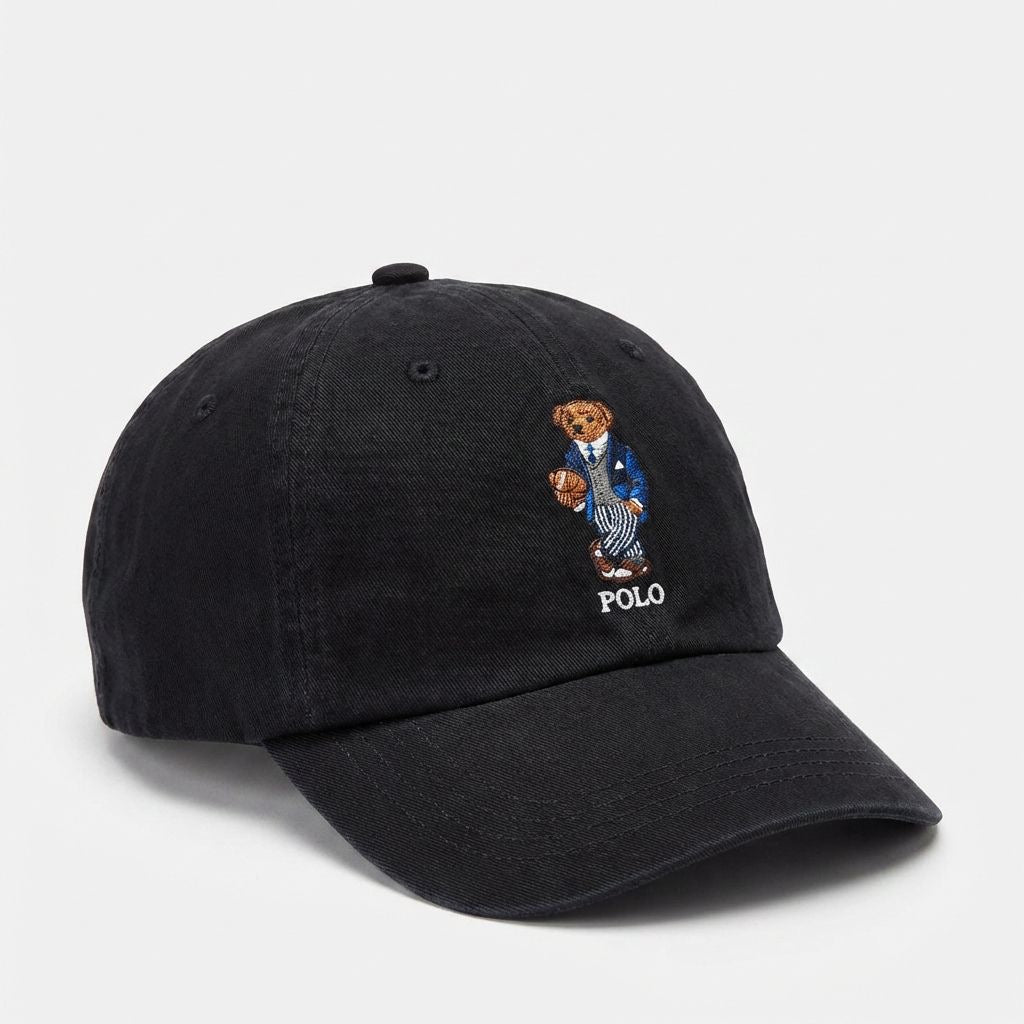 Boné Polo RL Suit Style Bear - Preto