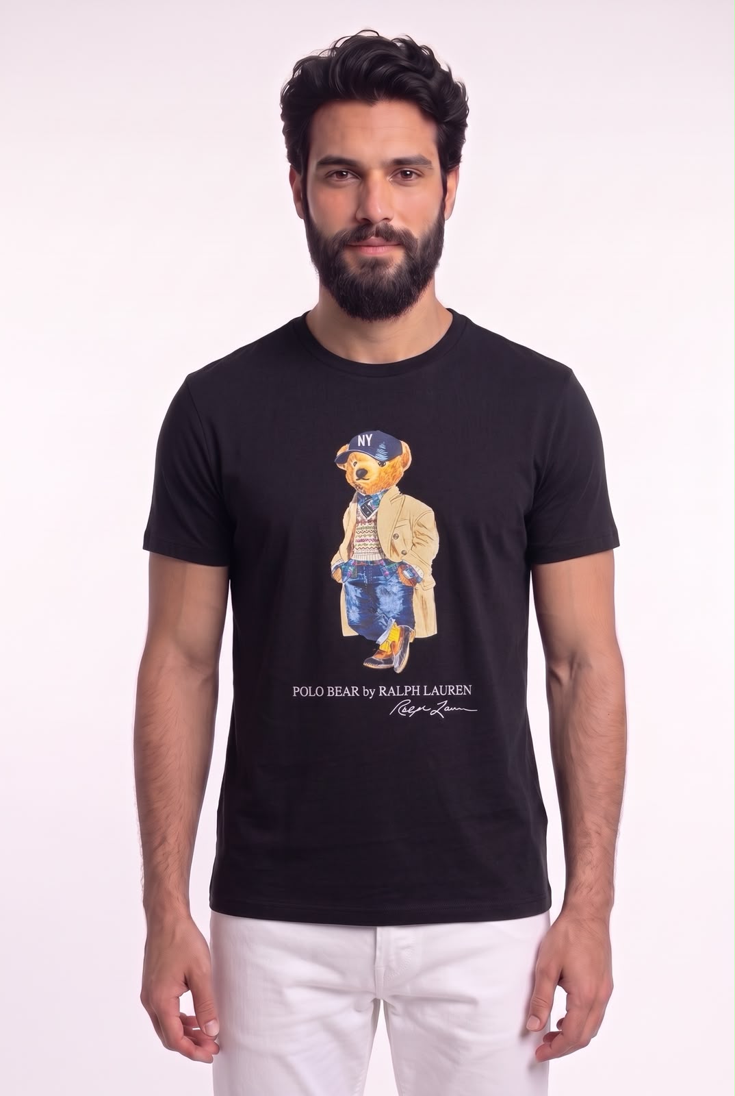 Camiseta RL Madison Avenue Bear - Preta