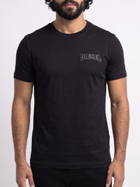 Camiseta DSL Outline Stitch Logo - Preta