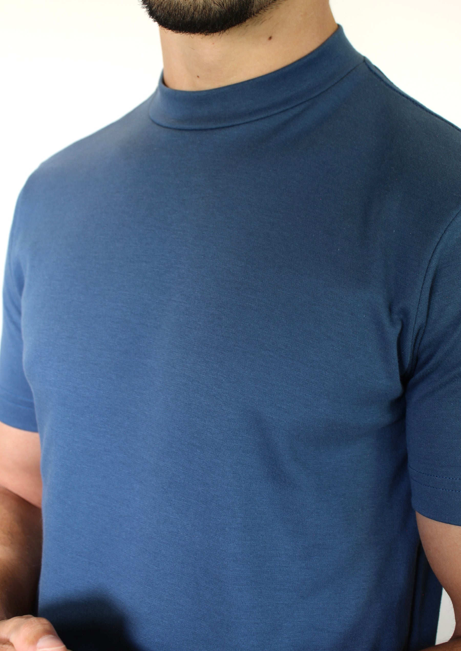 Camiseta Gola Midi Nobre Men - Azul Petróleo