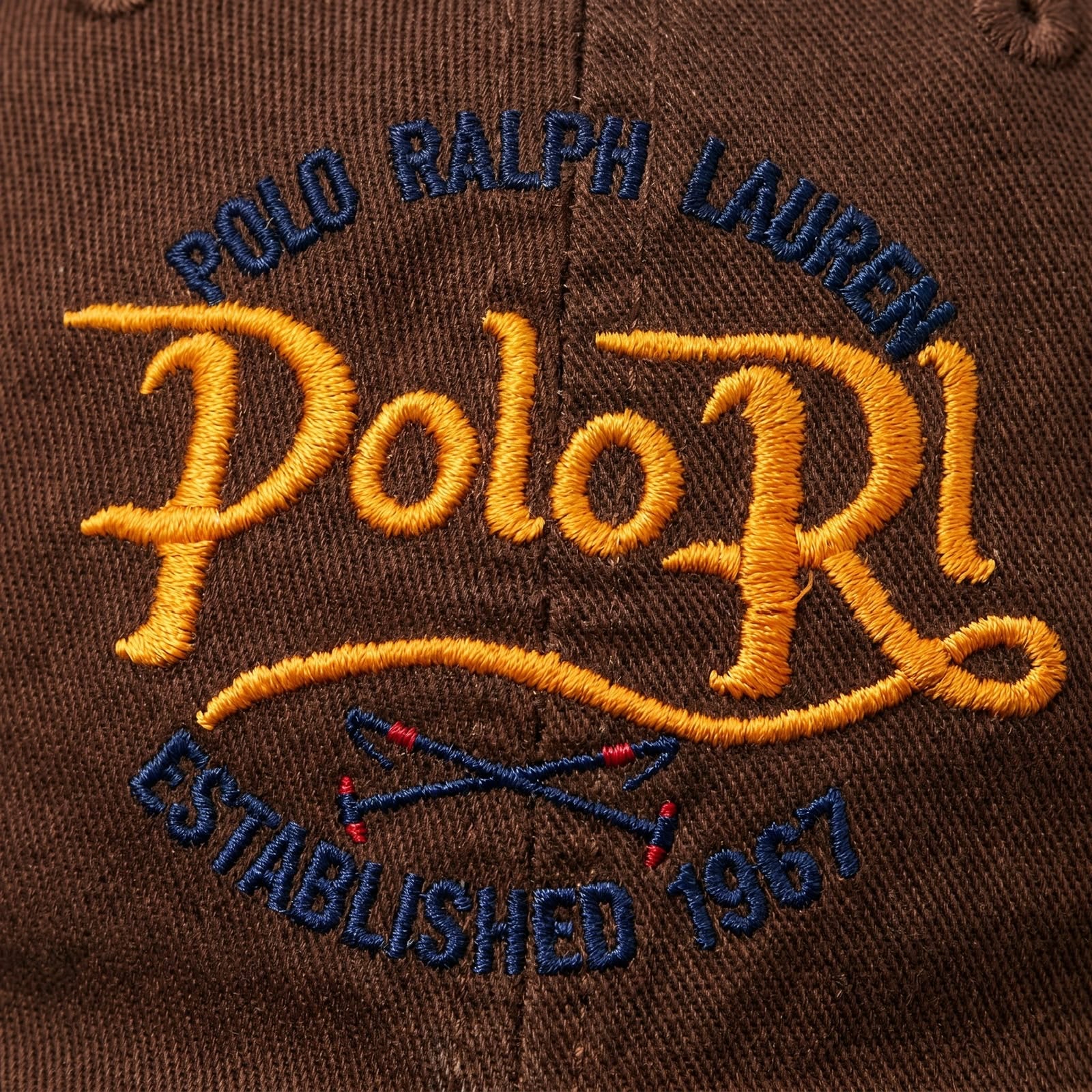 Boné Polo RL Old School Logo - Marrom