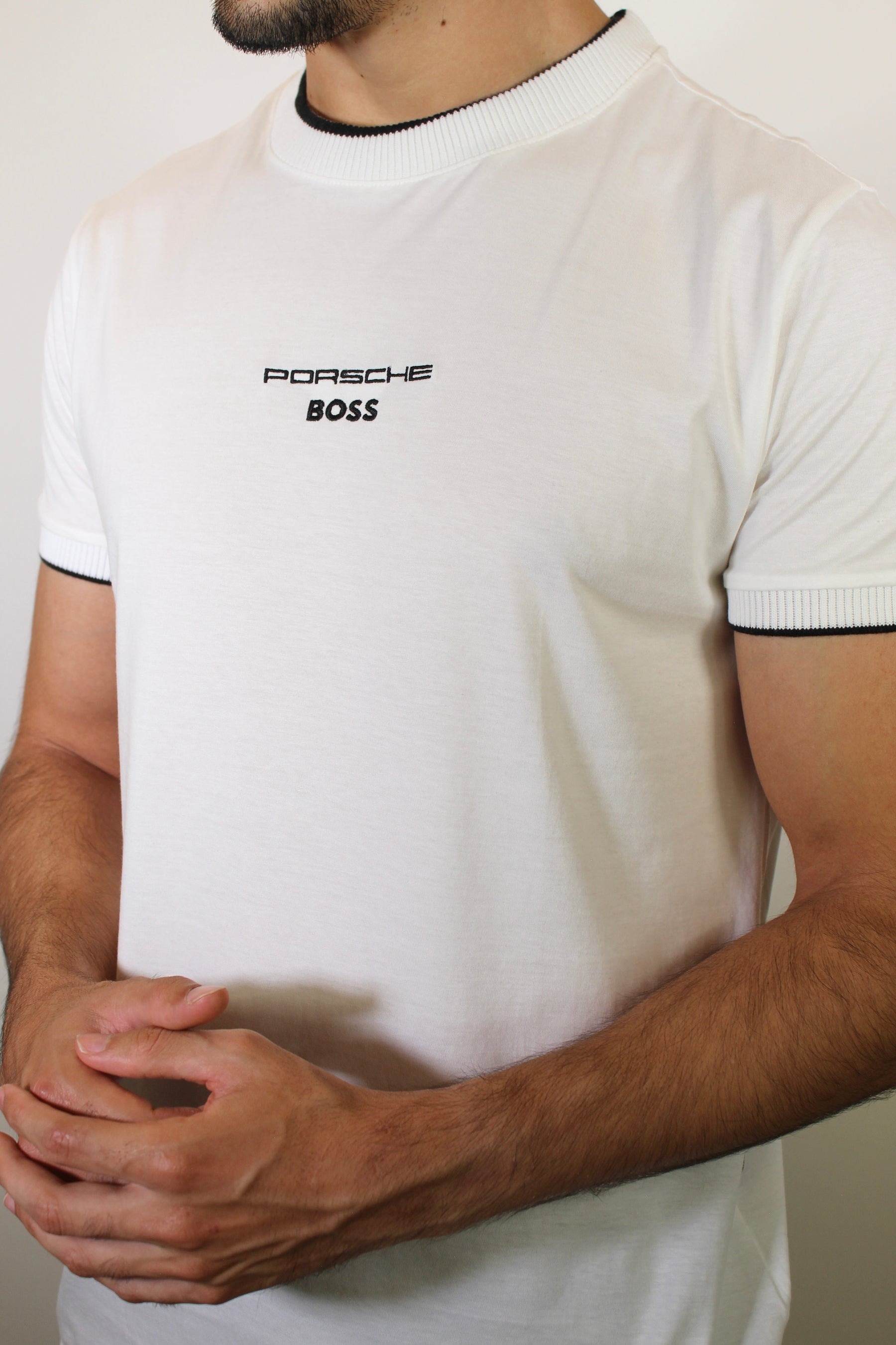 Camiseta Boss Porsche - Branca