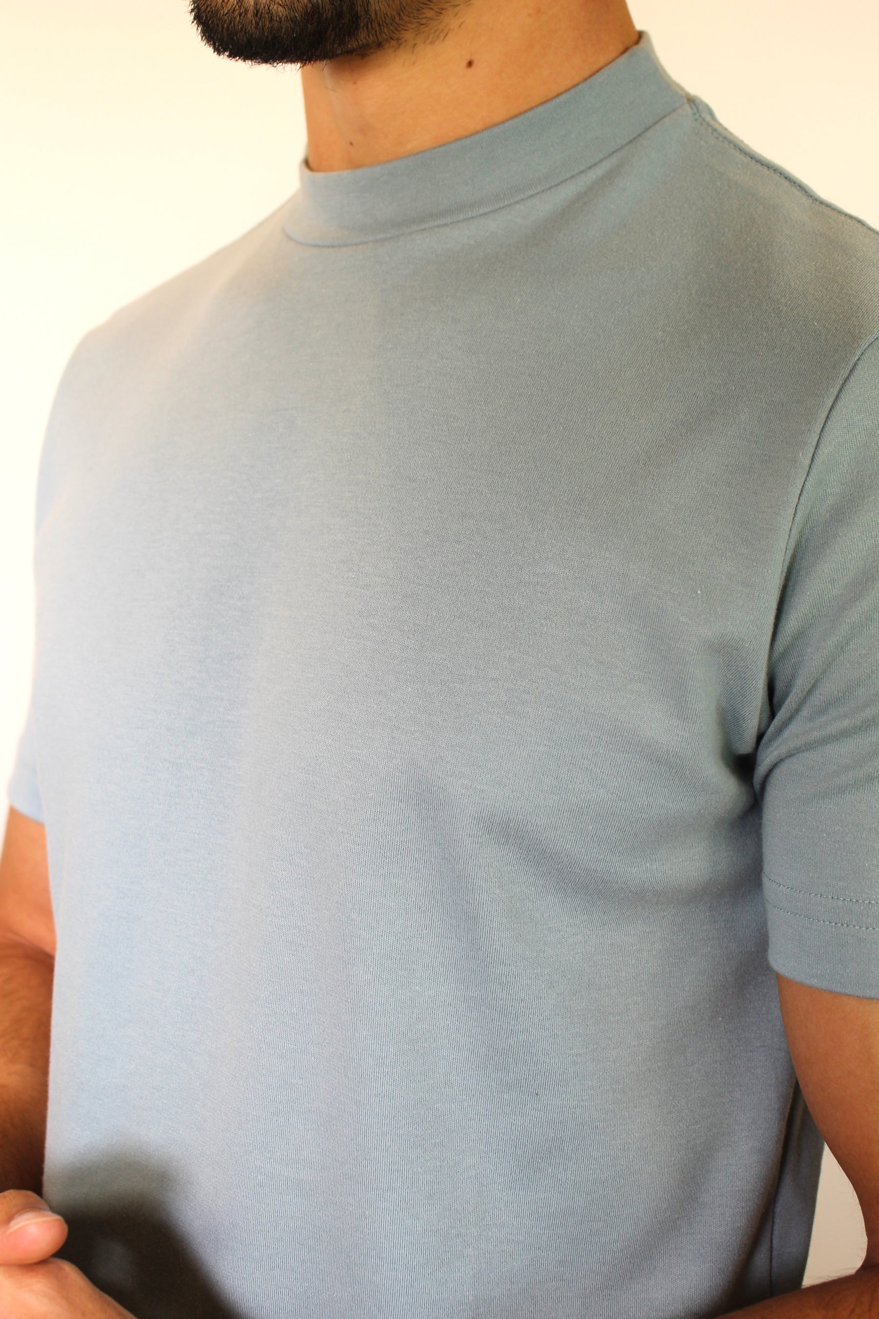 Camiseta Gola Midi Nobre Men - Azul Breeze