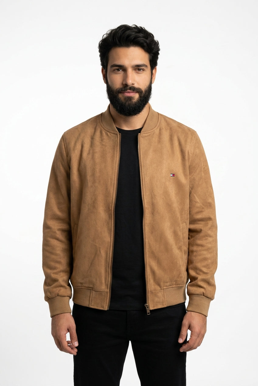 Jaqueta TH Suede Milan - Marrom