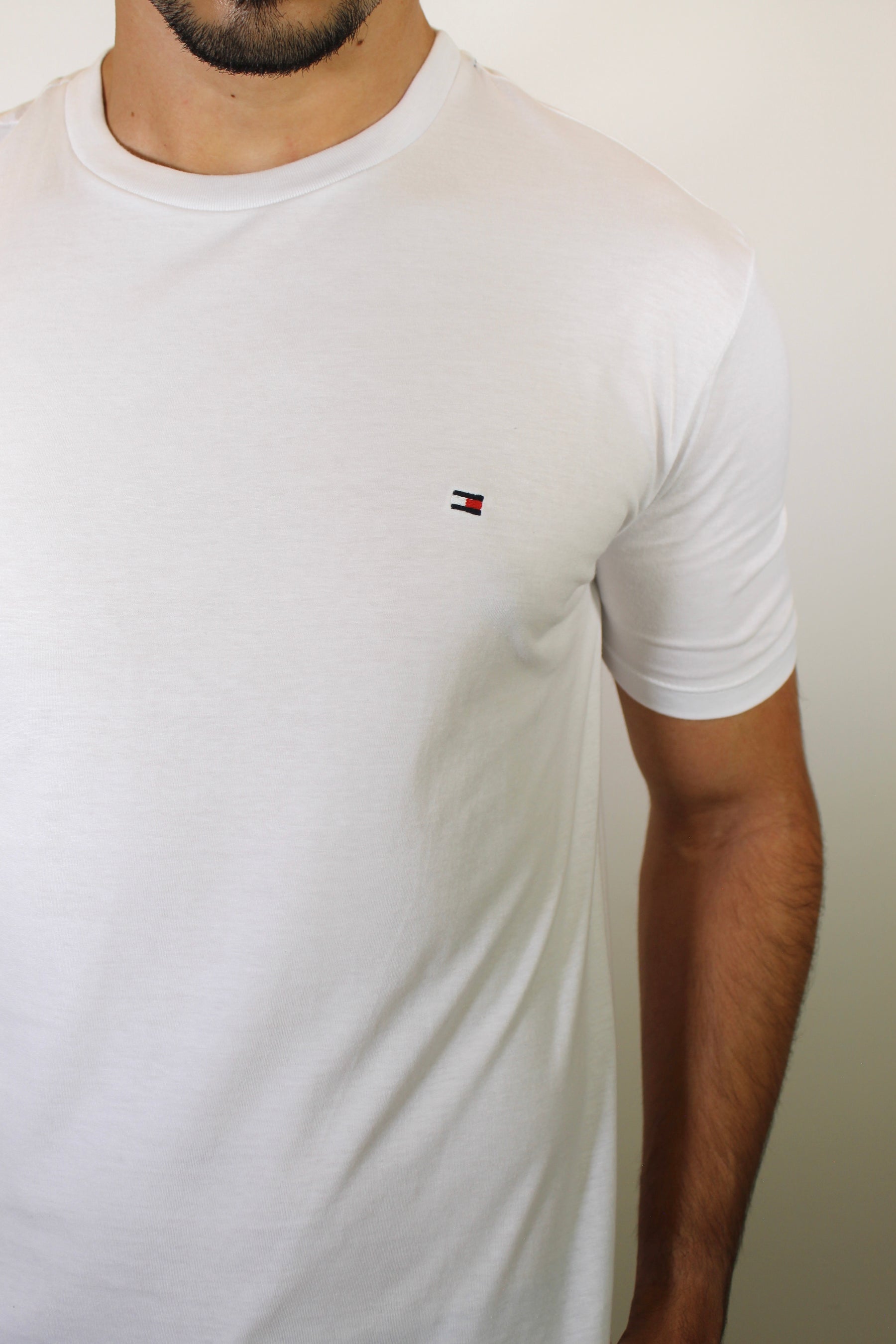 Camiseta TH Masculina Classic Nape - Branca