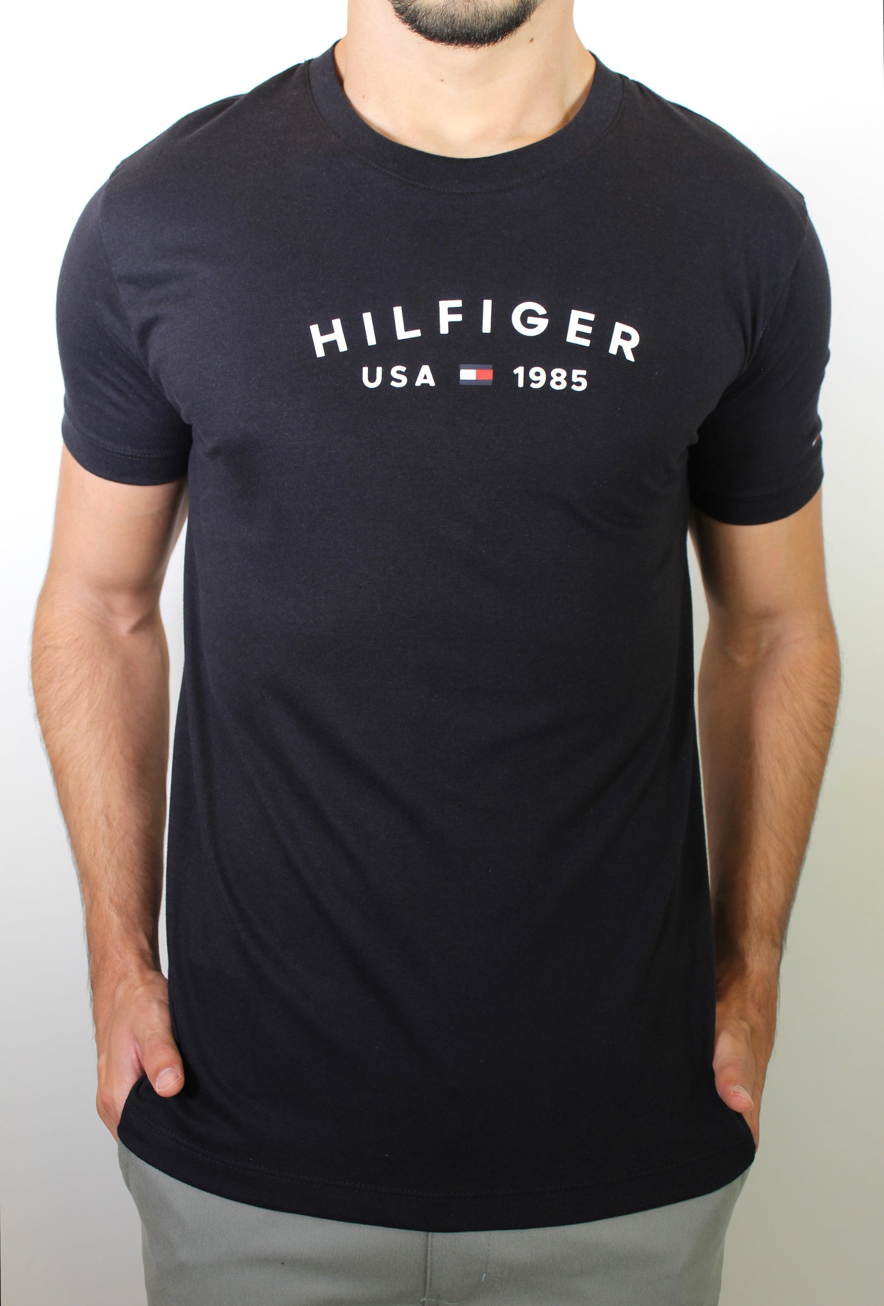 Camiseta TH College Style Est. 1985 Logo - Preta
