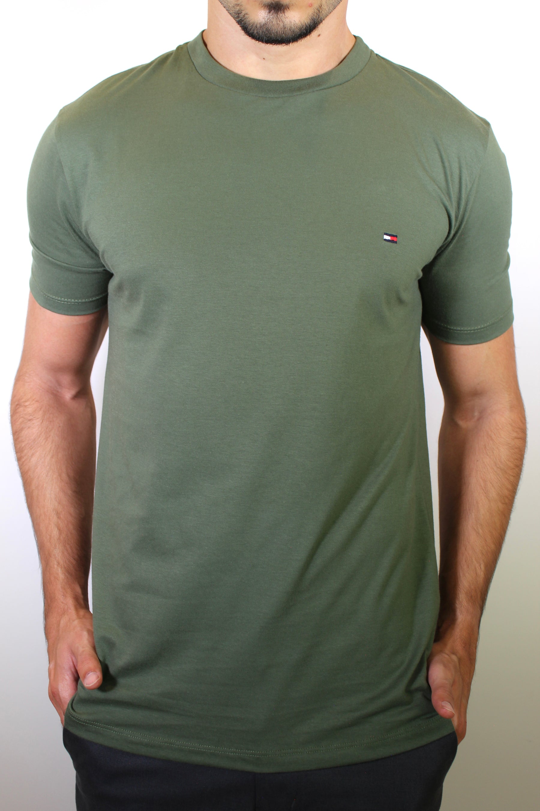 Camiseta TH Masculina Classic Nape - Verde Musgo