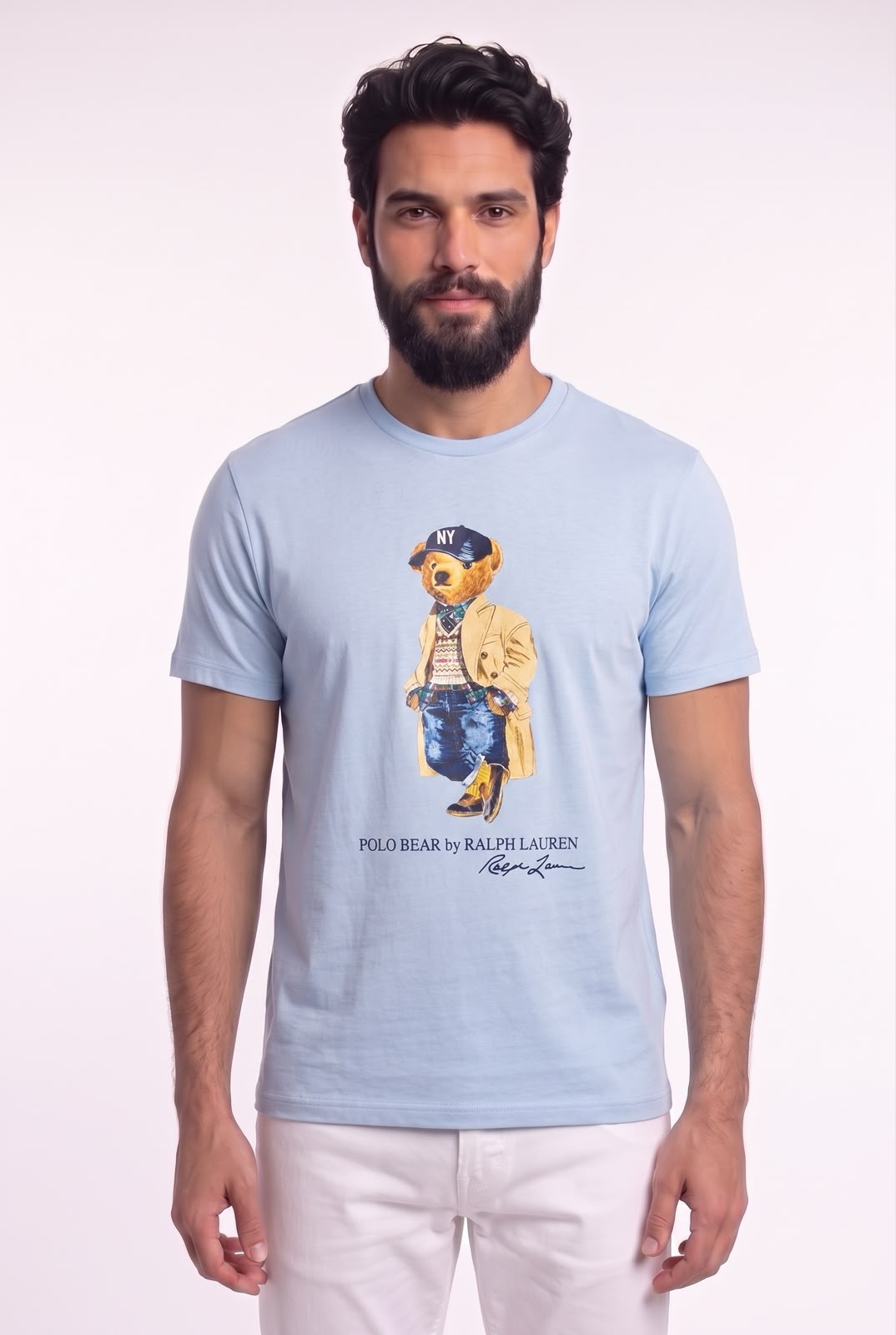 Camiseta RL Madison Avenue Bear - Azul Serenity