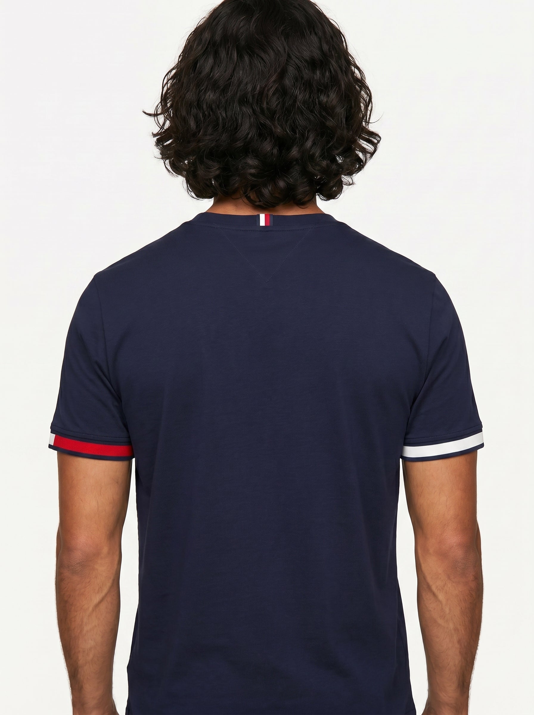 Camiseta TH Minimalist Sleeve Stripe - Azul Marinho