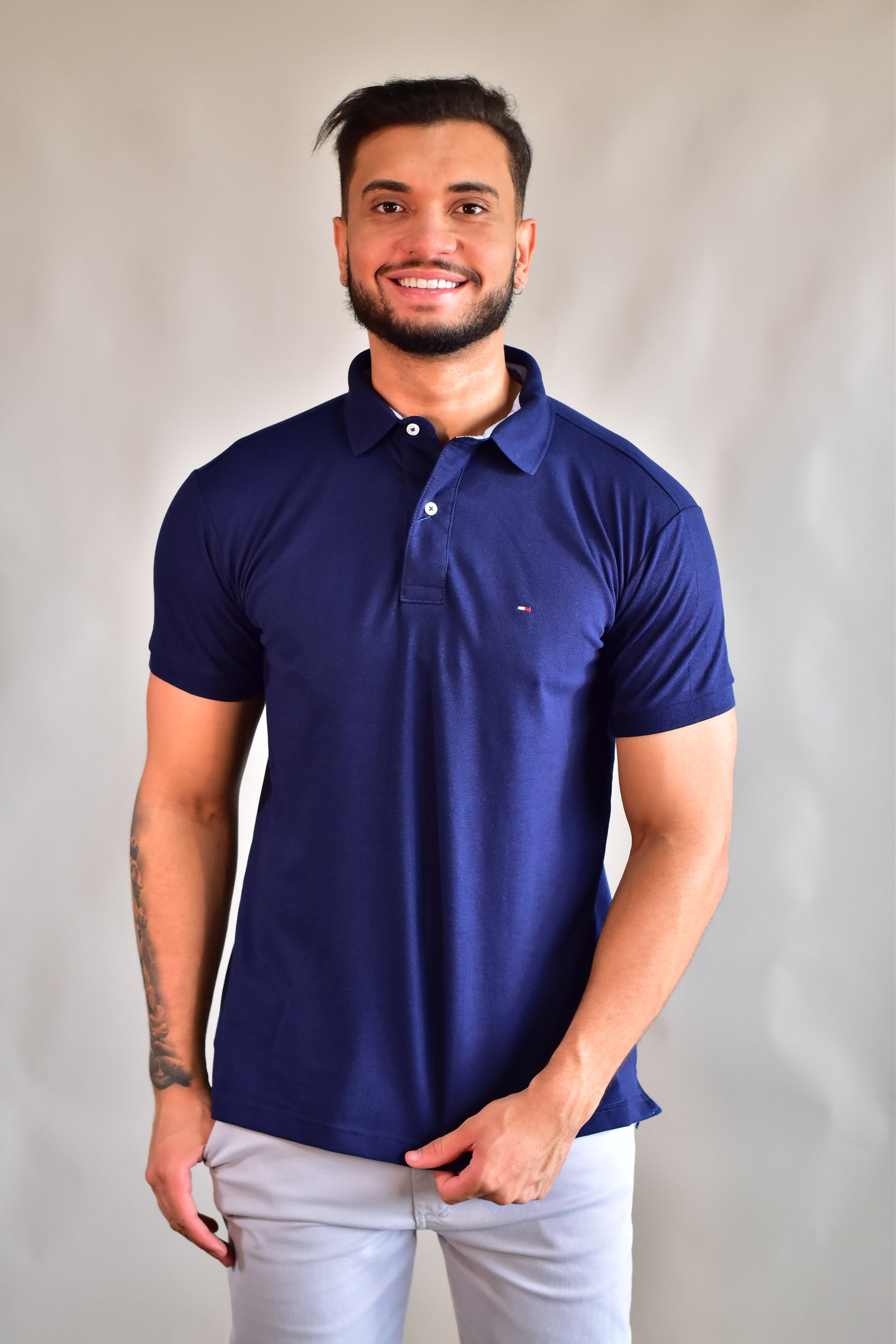 Camisa Gola Polo TH Masculina Coupe Sur Ivy - Azul Marinho